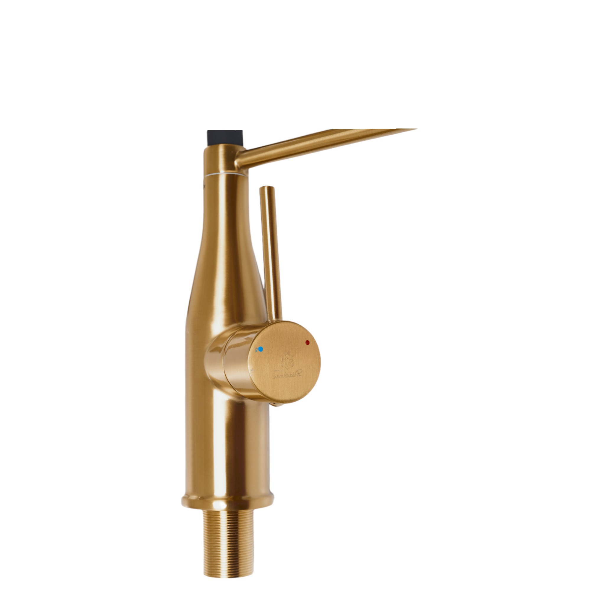 Изображение товара Смеситель для кухни Diadonna D60-0003G гибкий излив бронза матовое золото