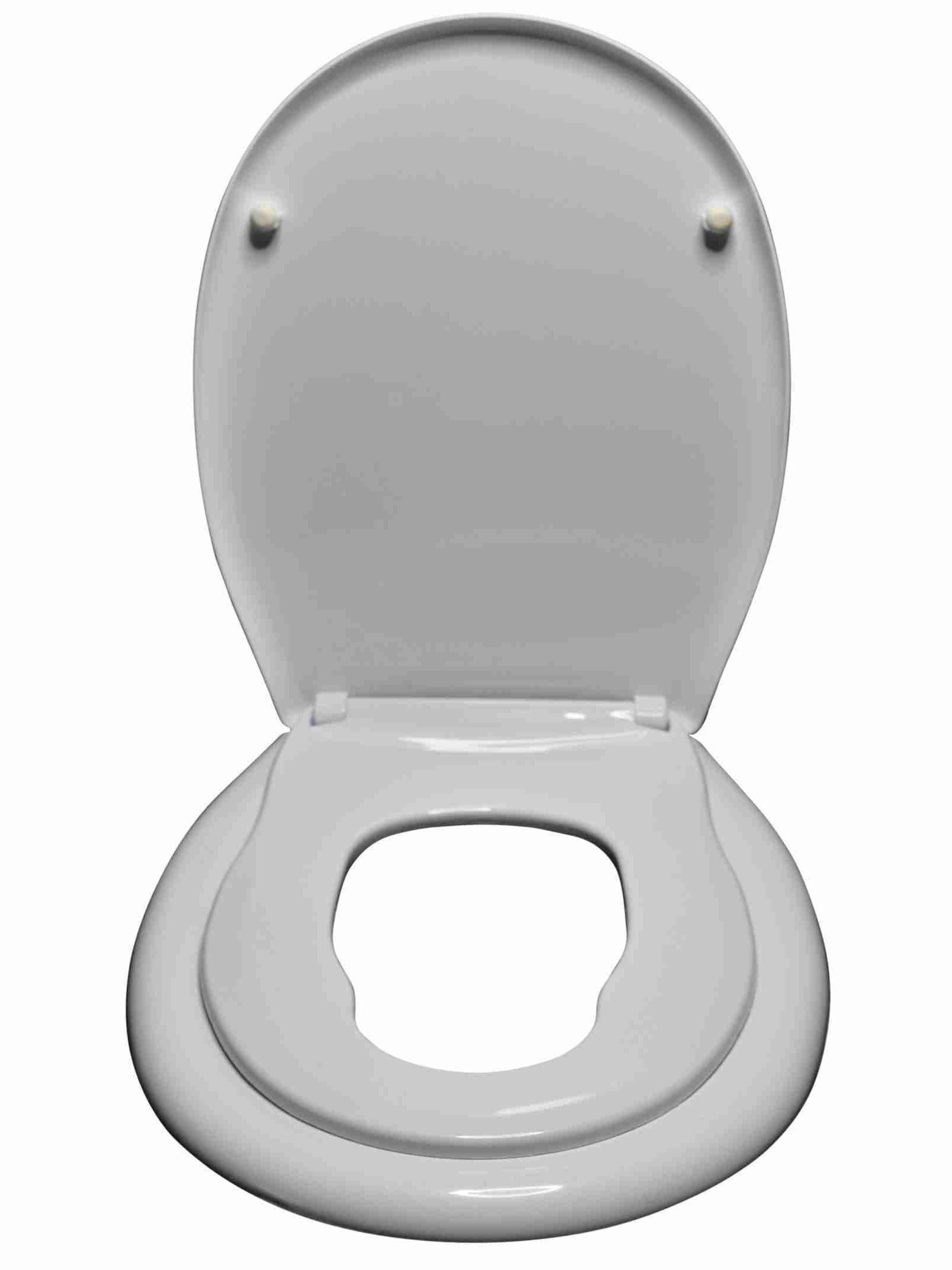 Изображение товара Сиденье для унитаза Океан Lux ЕК-407D с детской накладкой белое