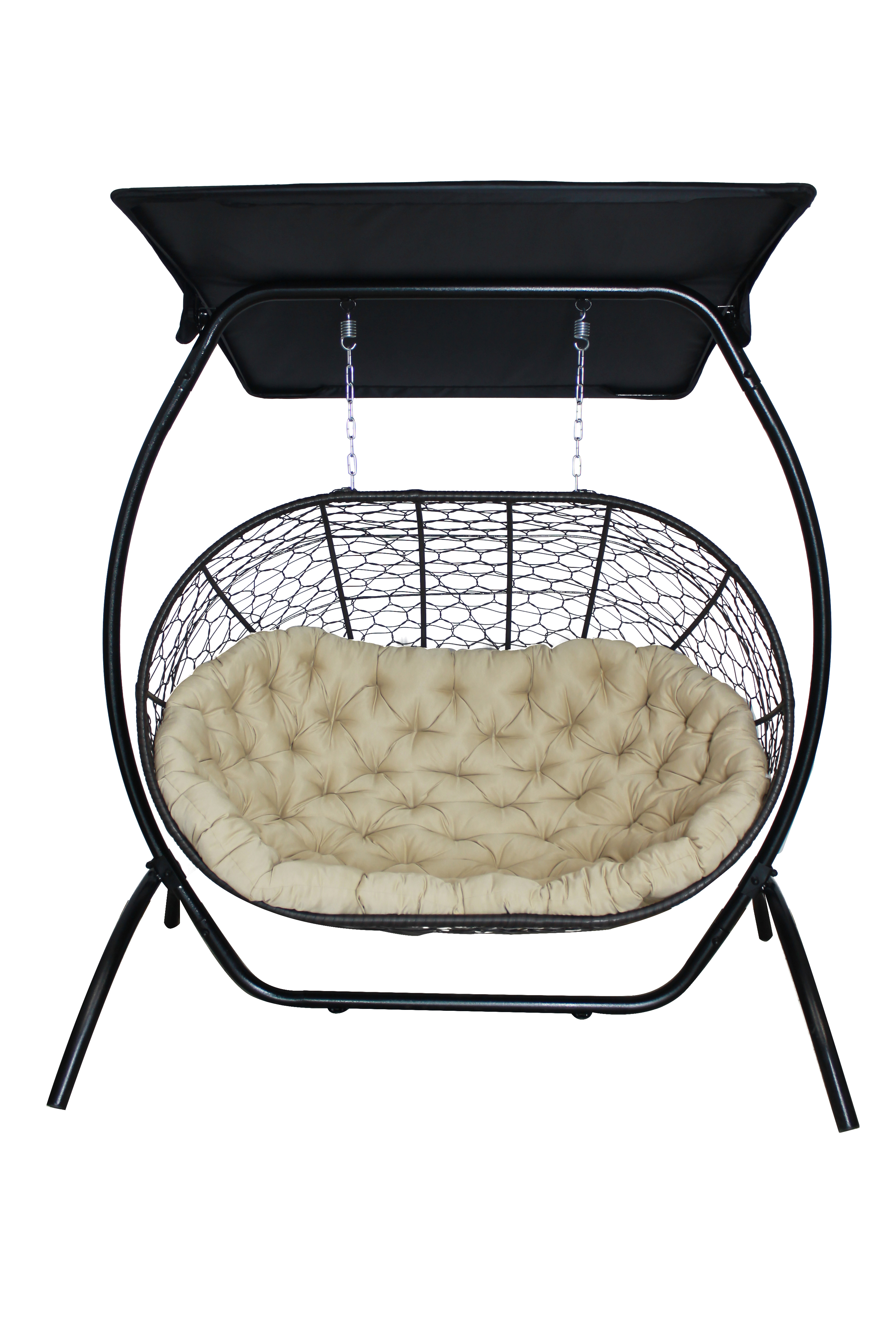 Изображение товара Кресло подвесное Greengard КПС-ЛМ25 Сицилия 2-х местные до 200 кг бежевый