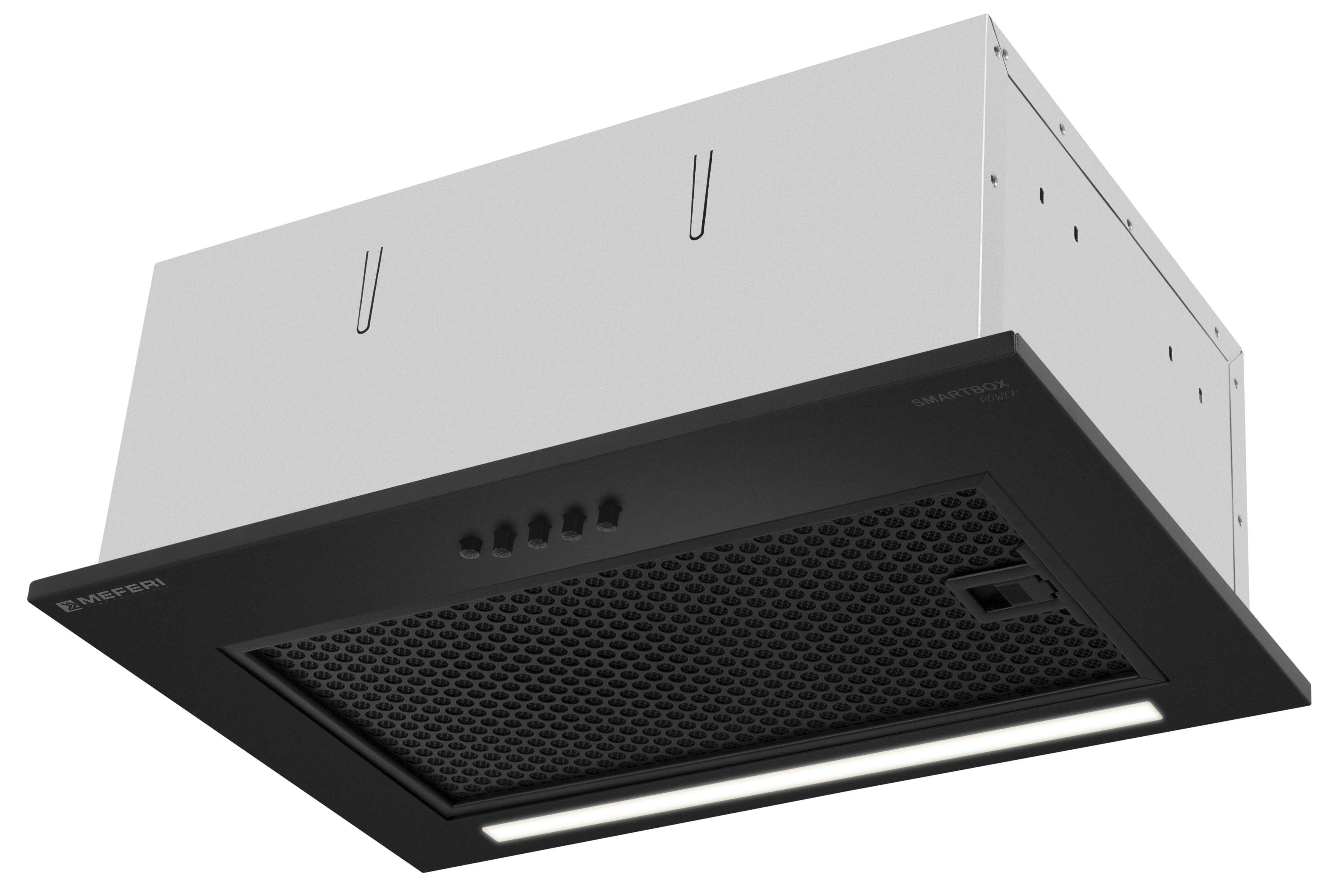 Изображение товара Встраиваемая вытяжка MEFERI SMARTBOX45BK POWER 45 см черный металл
