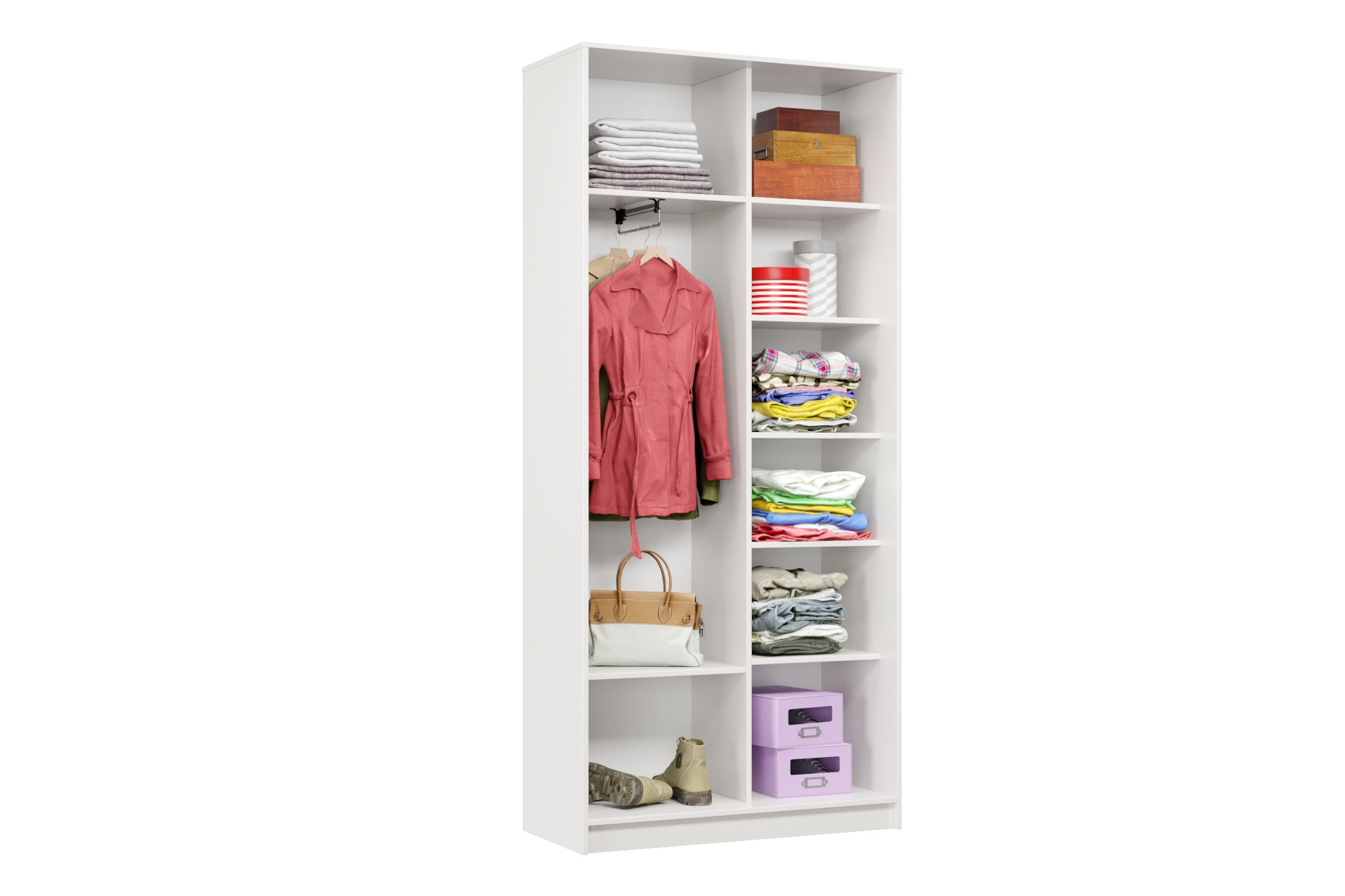 Изображение товара Шкаф-купе Хочу домой Классика Лайт мини 01 220x100x45 см белый