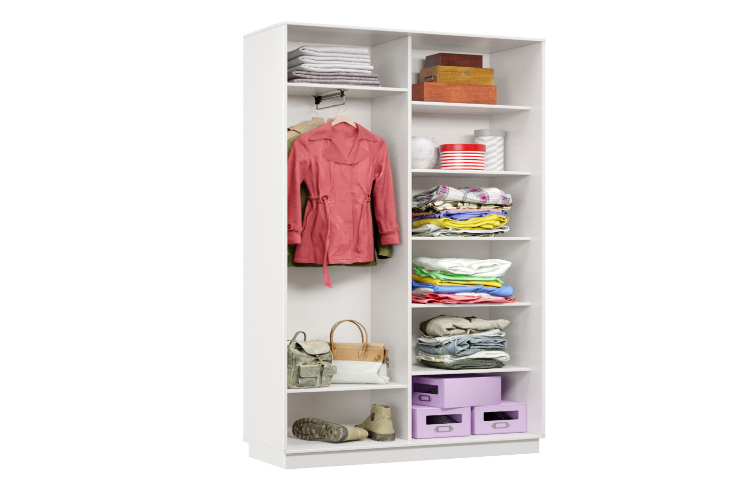 Изображение товара Шкаф-купе Хочу домой 220x150x60 см белый ремиум двухдверный