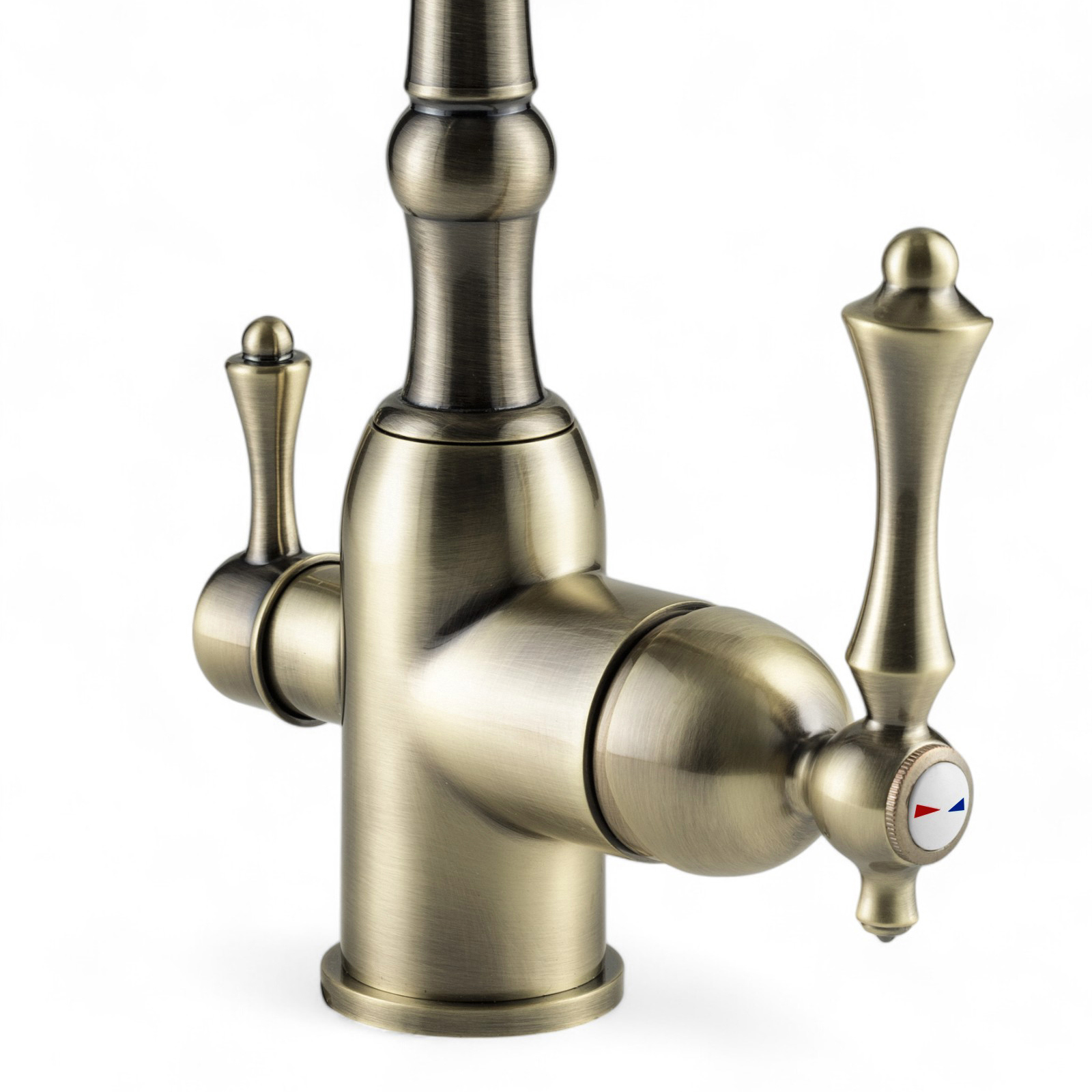 Изображение товара Смеситель кухонный Oute T673BQ бронза излив 28 см поворотный