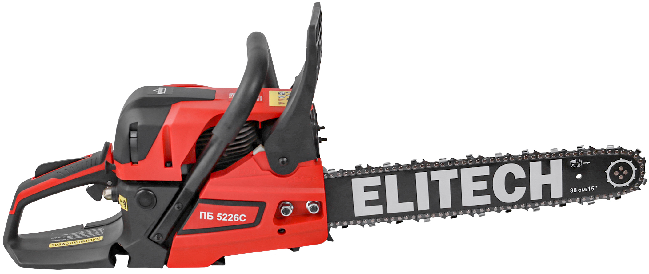 Изображение товара Бензопила Elitech 205452 2.3 л.с. шина 38 см