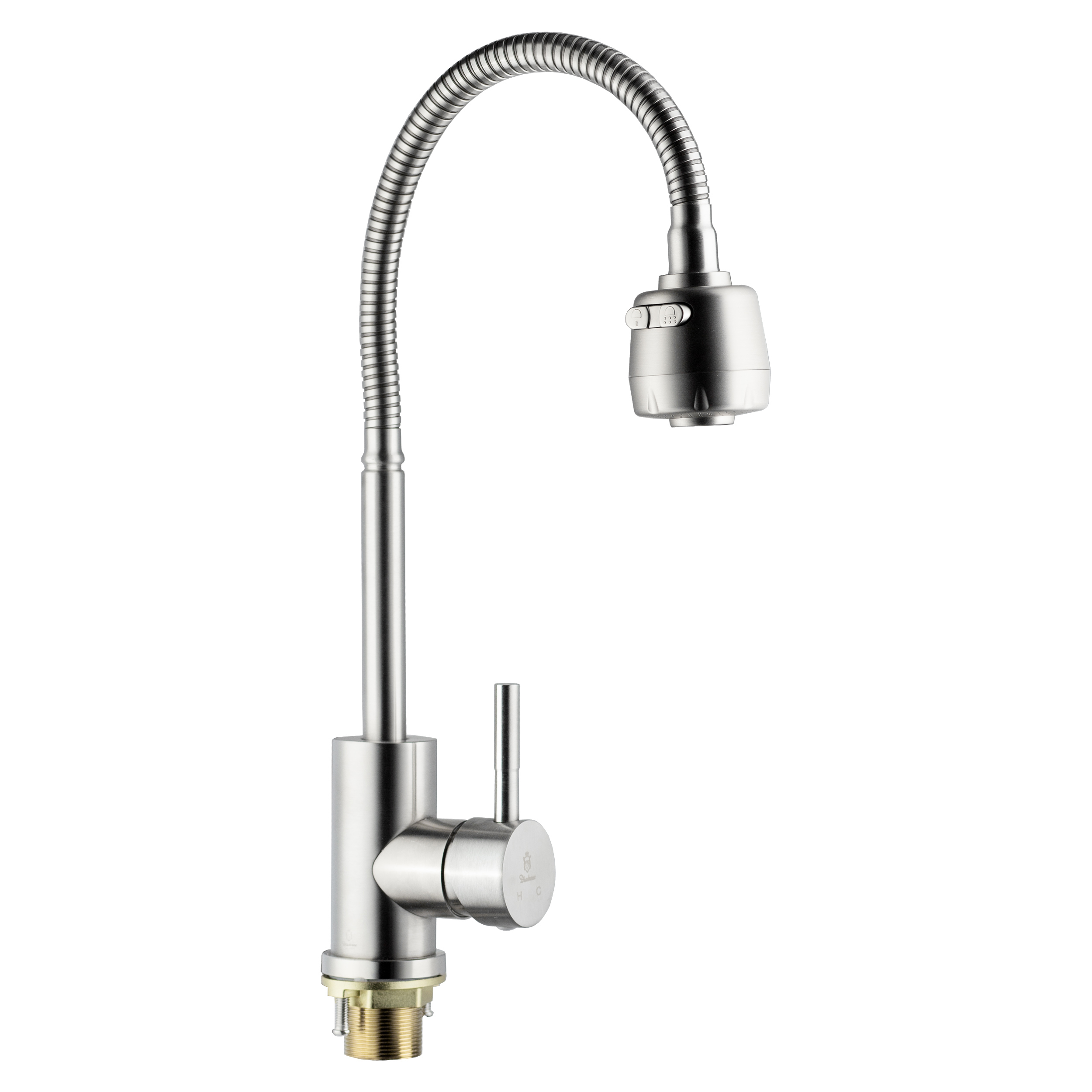 Изображение товара Кухонный смеситель Diadonna D46-0005S двухрежимный с гибким изливом сатин