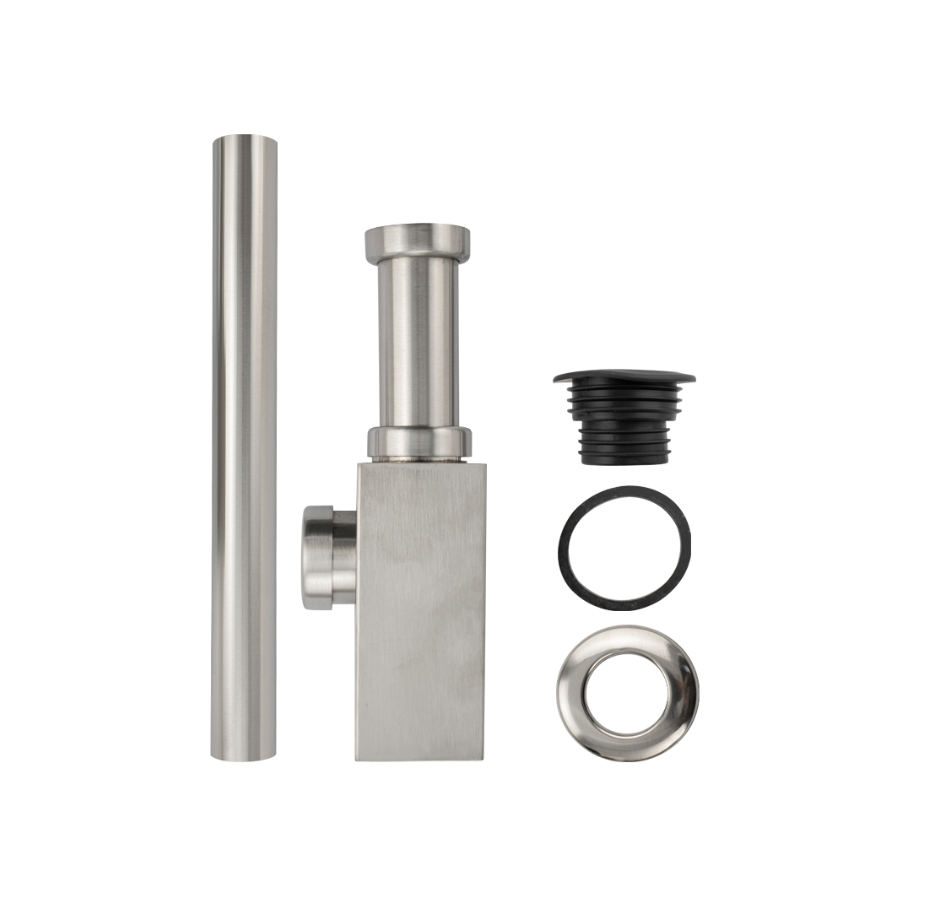 Изображение товара Сифон для раковины BRIMIX D32 мм сатин 8743 нержавеющая сталь