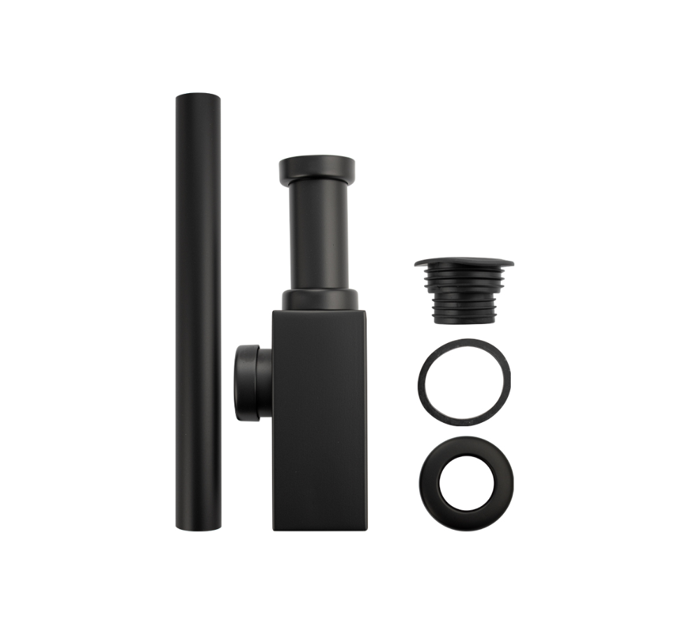 Изображение товара Сифон для раковины Brimix D32 мм черный нержавеющая сталь