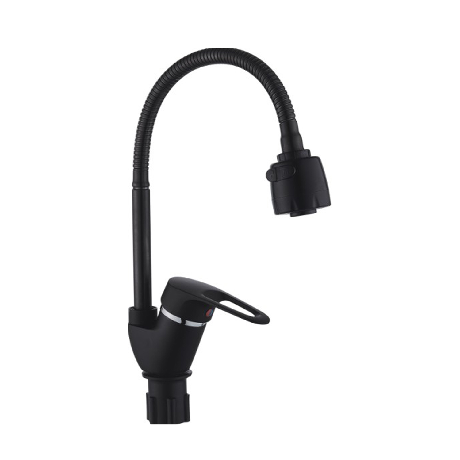 Изображение товара Смеситель кухонный Эверест B58-0266 поворотный черный 21 см