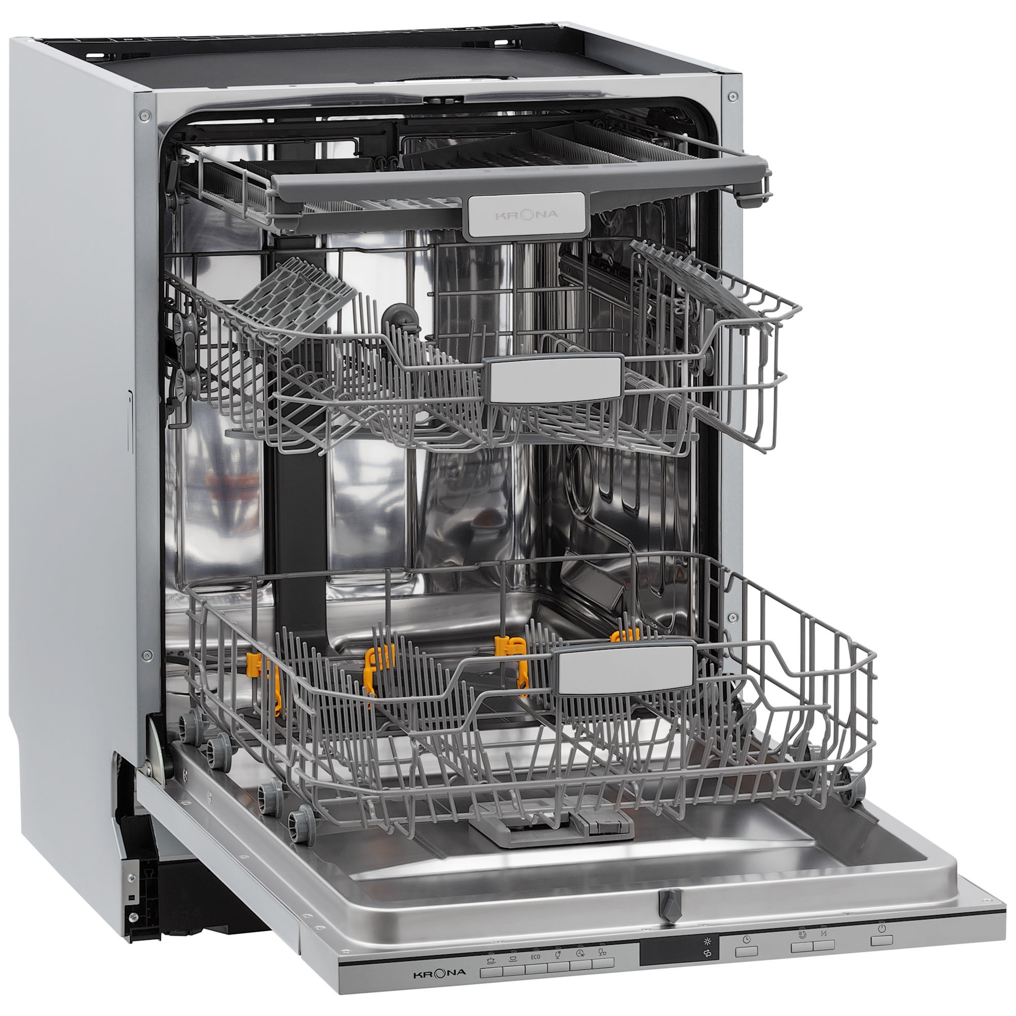 Изображение товара Встраиваемая посудомоечная машина Krona Lumera 59.8 см 6 программ нержавеющая сталь