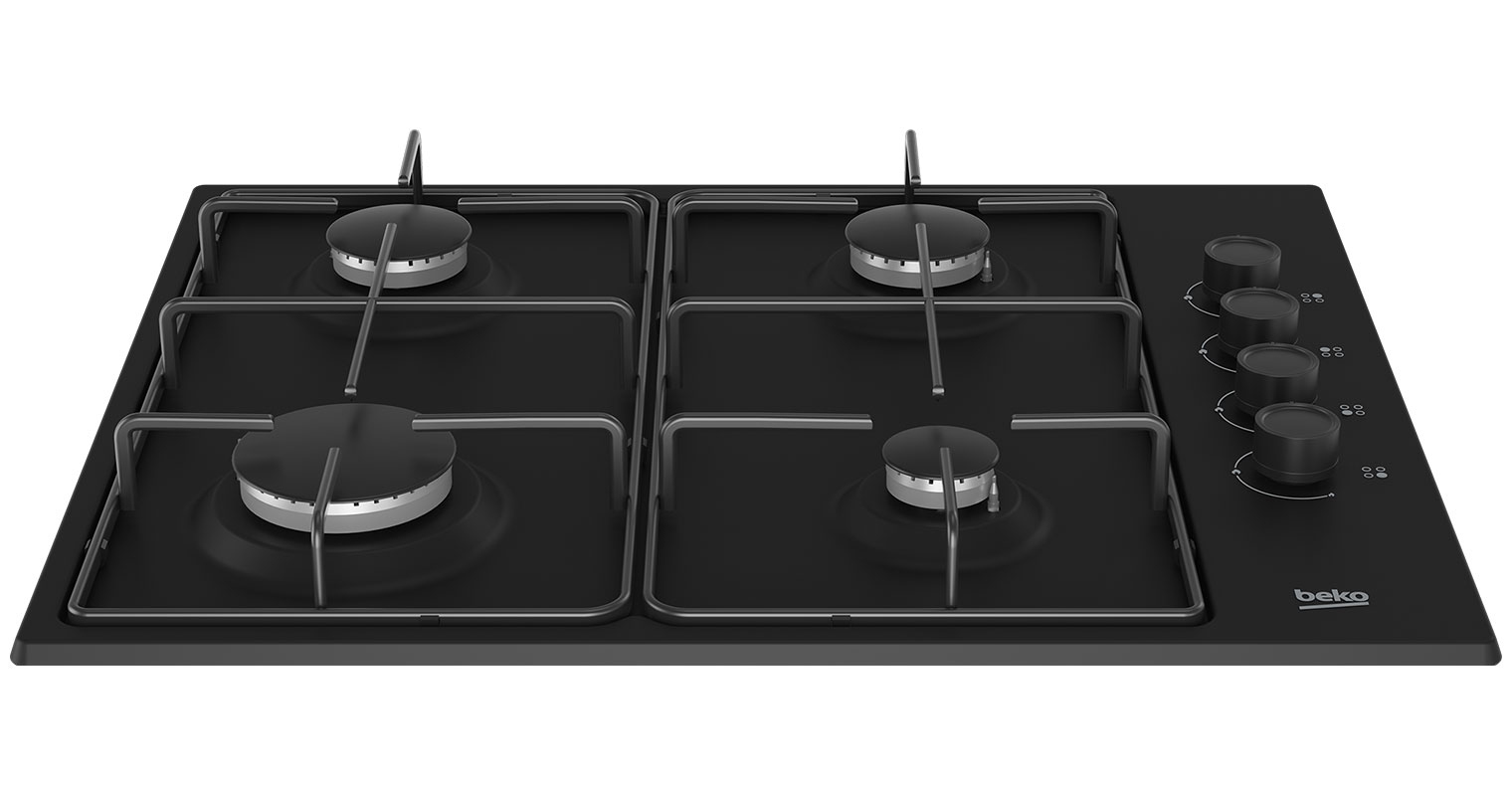 Изображение товара Газовая варочная панель BEKO HIGG 64123 SB 61 см 4 конфорки с электроподжиг
