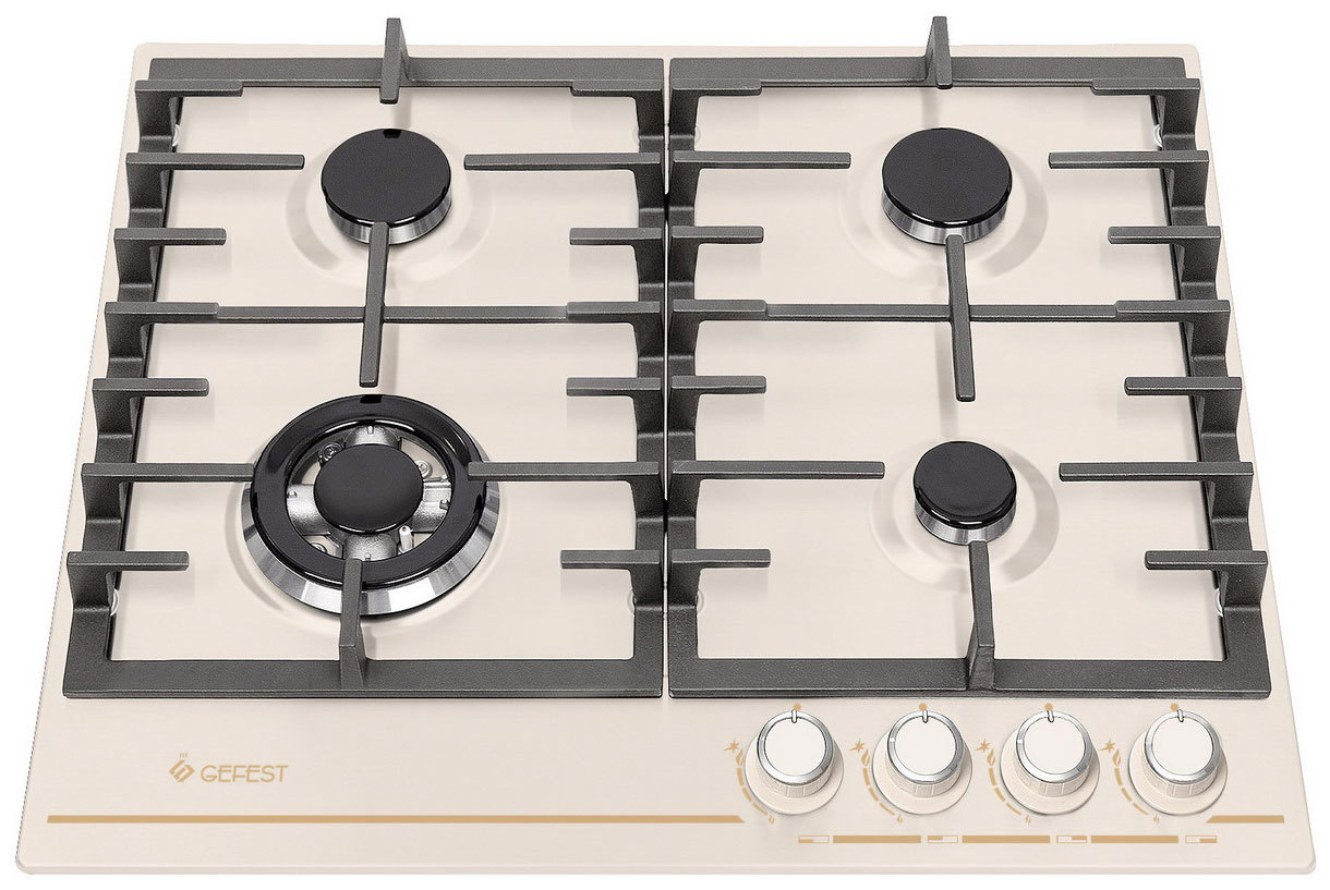 Изображение товара Газовая варочная панель Gefest ПВГ 1214-01 К81 60 см 4 конфорки кремовая Изображение товара Газовая варочная панель Gefest ПВГ 1214-01 К81 60 см 4 конфорки кремовая