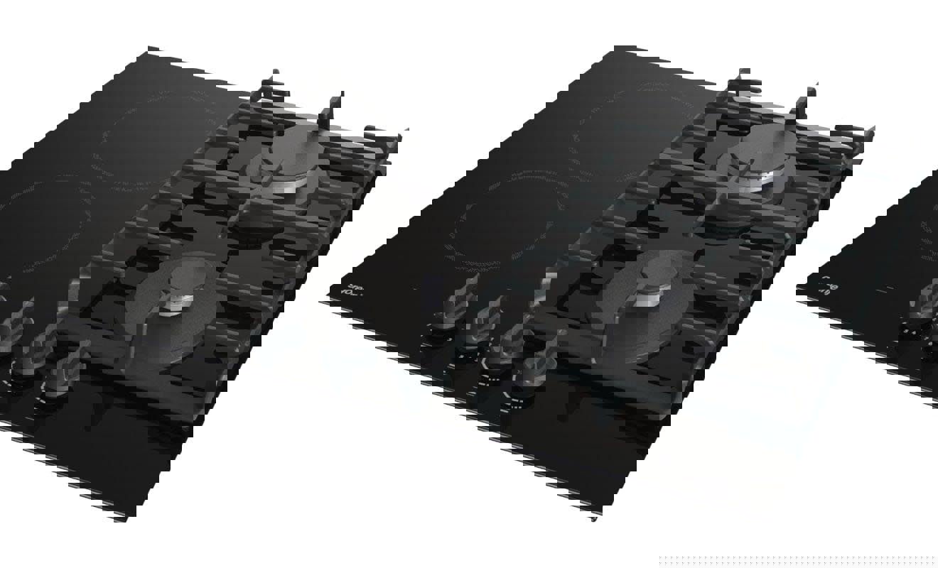 Изображение товара Комбинированная варочная панель Gorenje 4 конфорки 60x52.2 см цвет черный 325156