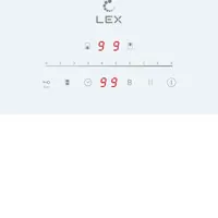 Изображение товара Индукционная варочная панель LEX EVI 321A WH 28.8 см 2 конфорки белая