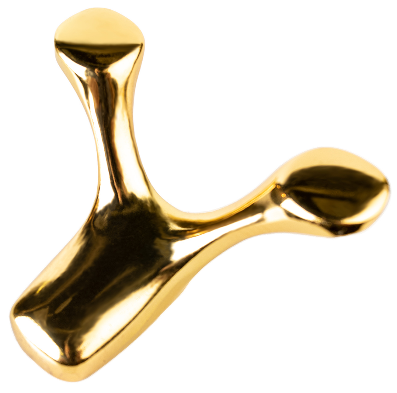 Крючок Г-образный Manor 20x77 мм сталь цвет золотой