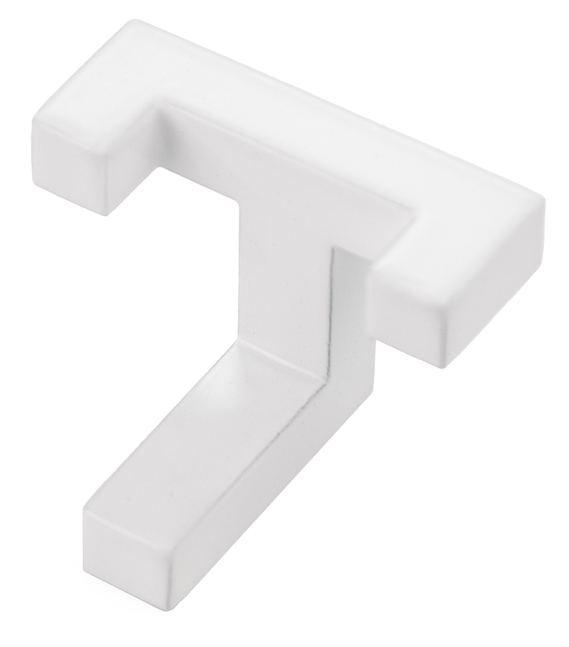 Крючок Г-образный Con 20x42 мм сталь цвет белый