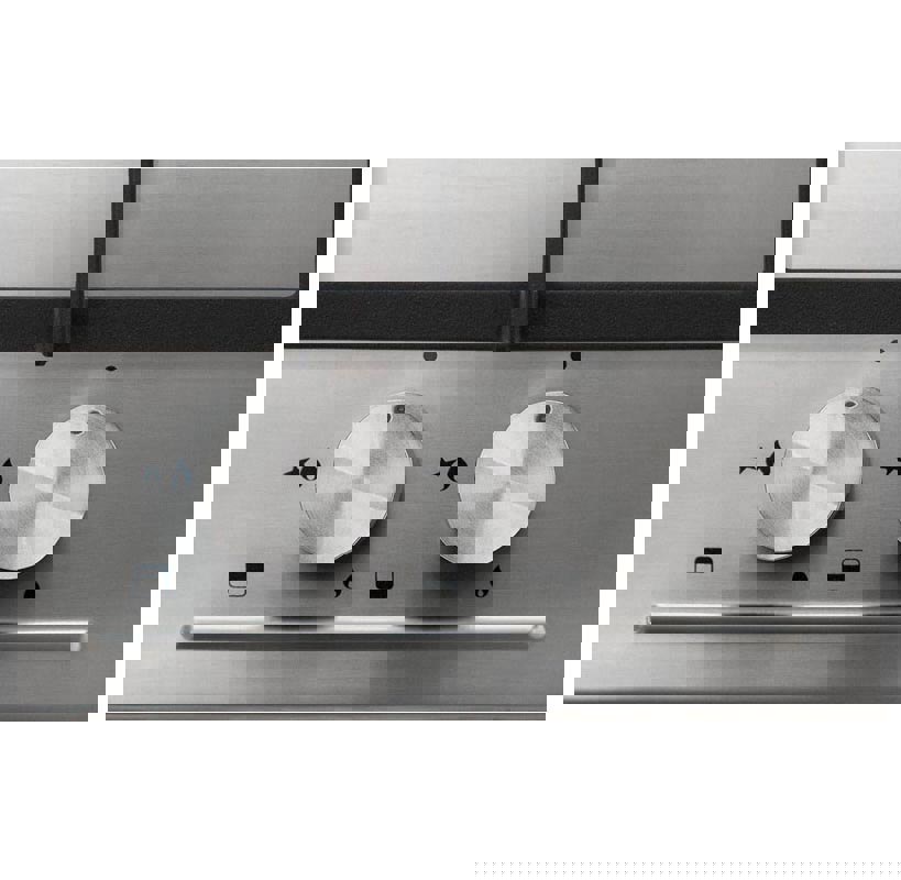 Изображение товара Газовая варочная панель Korting HG 365 CTX 30 см 2 конфорки нержавеющая сталь автоматический электр