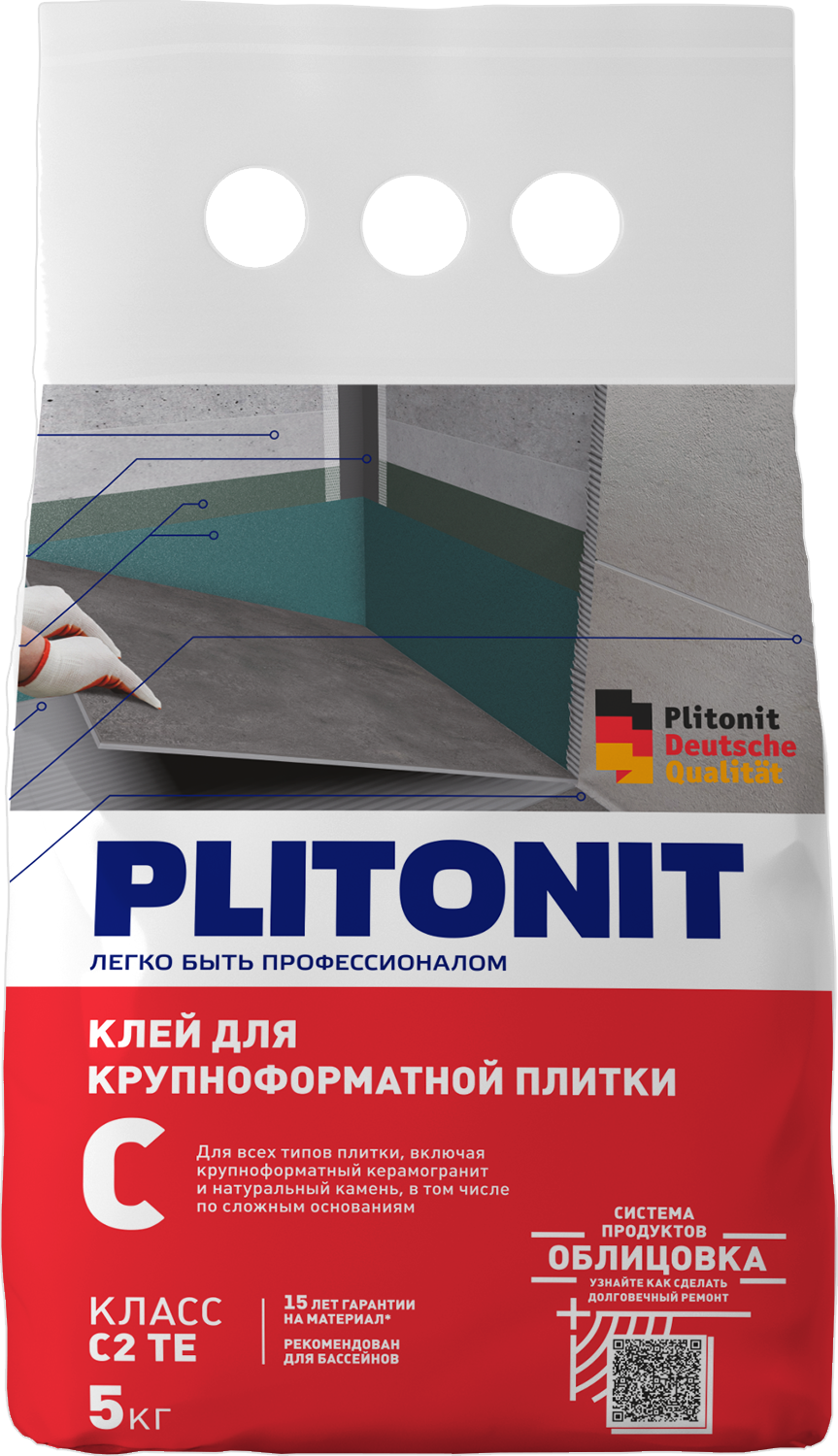 Изображение товара Клей Плитонит С 5 кг для плитки и керамогранита