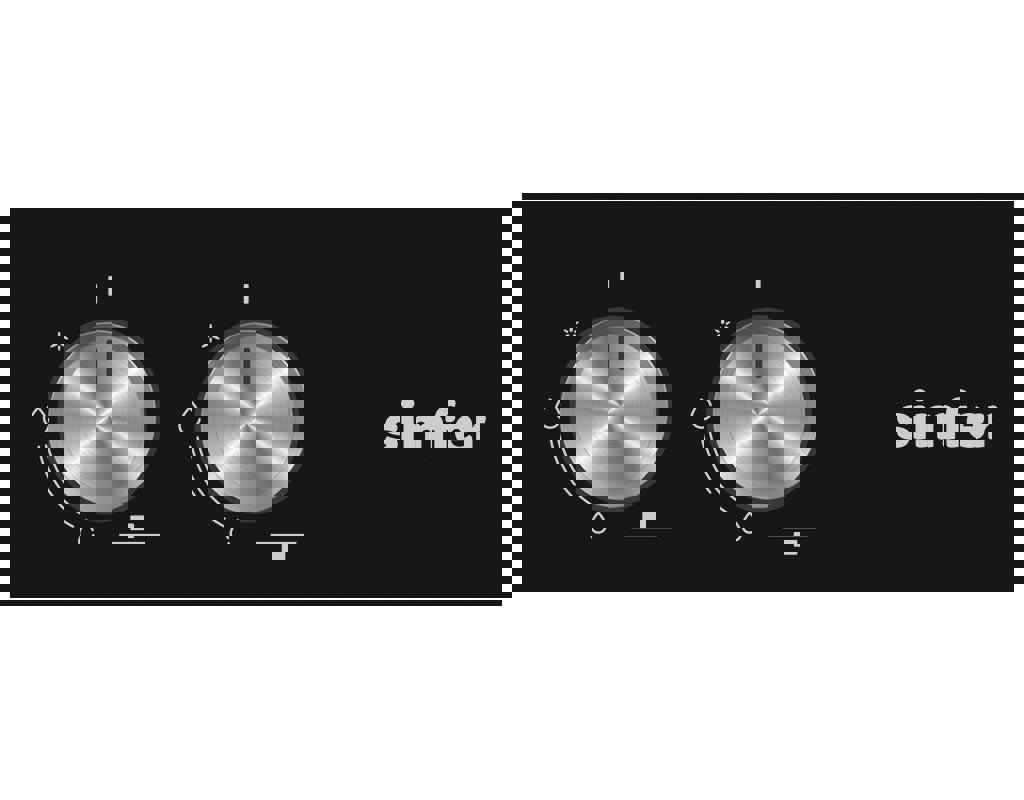 Изображение товара Газовая варочная панель Simfer H30N20B516 339650 30 см 2 конфорки цвет черный