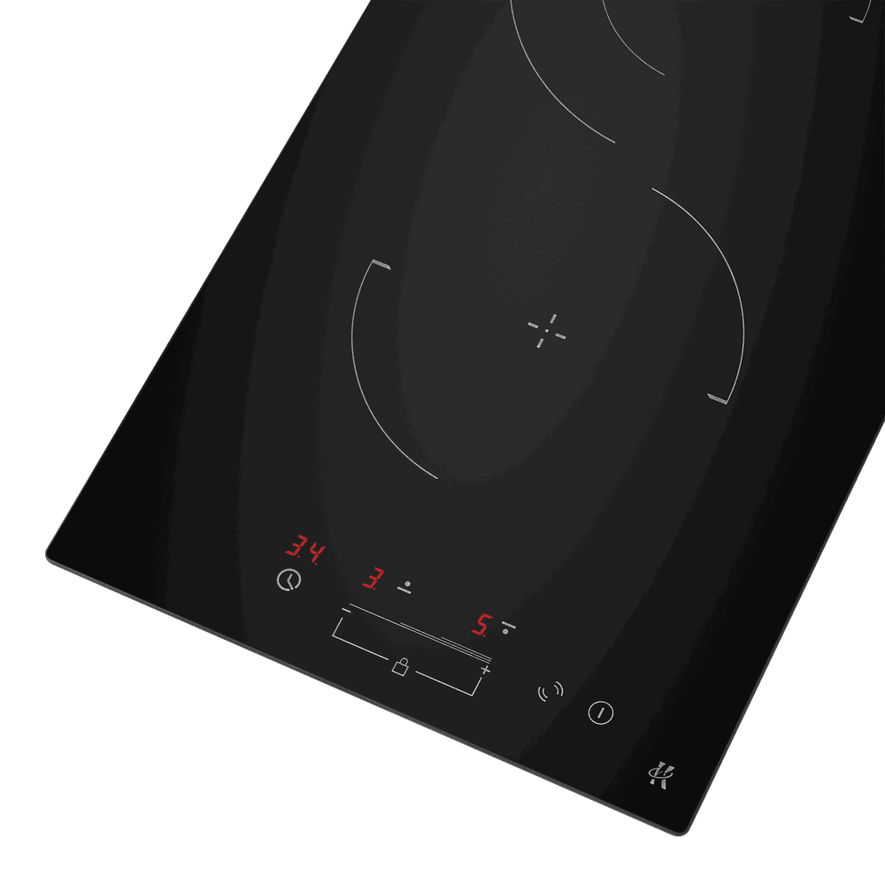 Изображение товара Электрическая варочная панель Maunfeld 599437 CVCE292SDBK 29 см 2 конфорки цвет черный