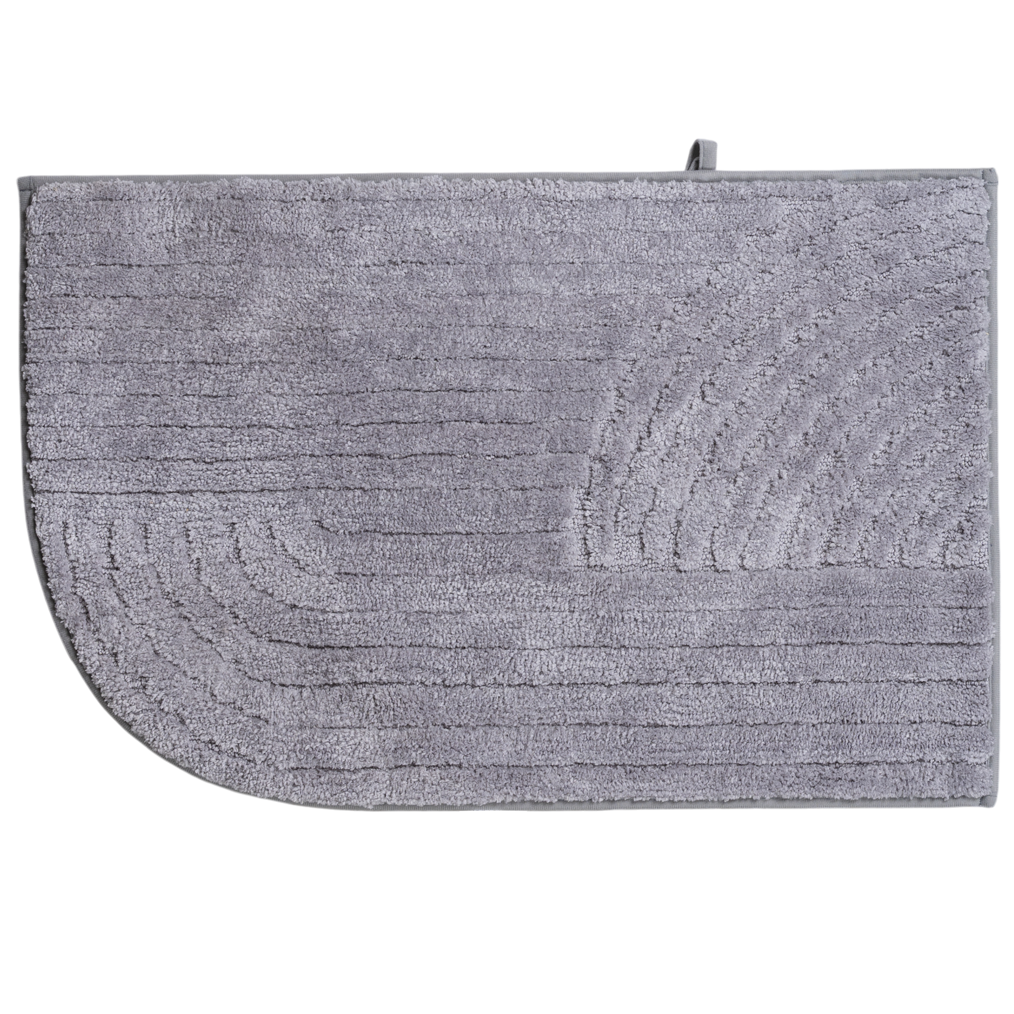 Изображение товара Коврик для ванной Swensa Arka 50x80 см серый противоскользящее покрытие микрофибра