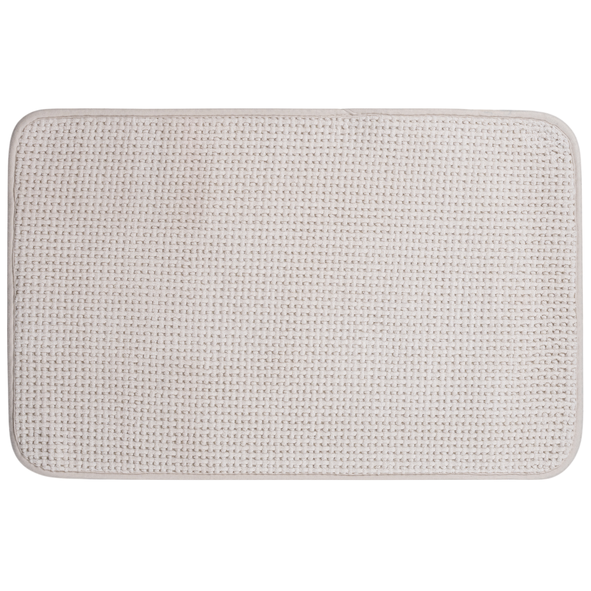 Изображение товара Коврик для ванной Swensa Slot 50x80 см светло-бежевый противоскользящий