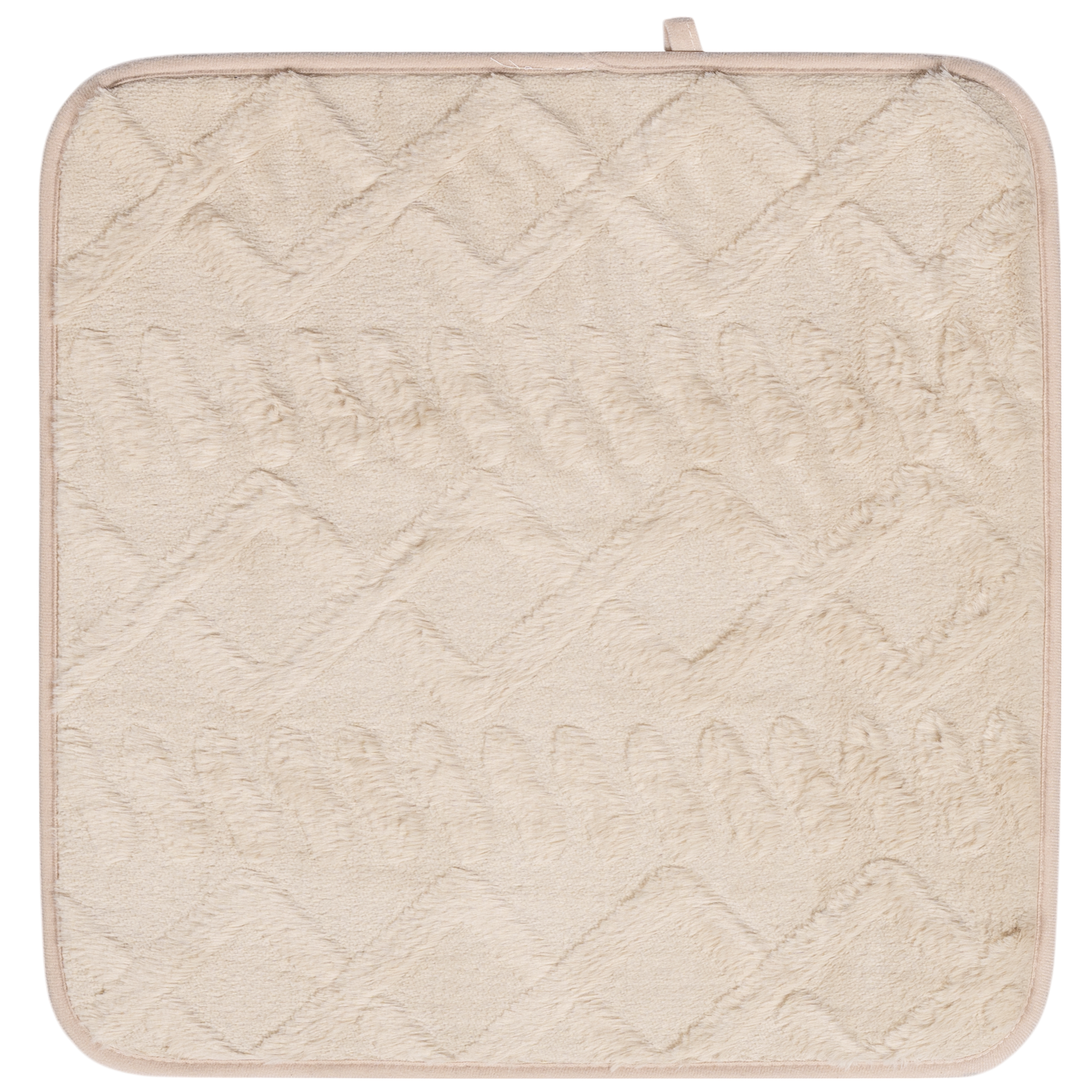 Изображение товара Коврик для туалета Swensa Warm 50x50 см бежевый противоскользящий