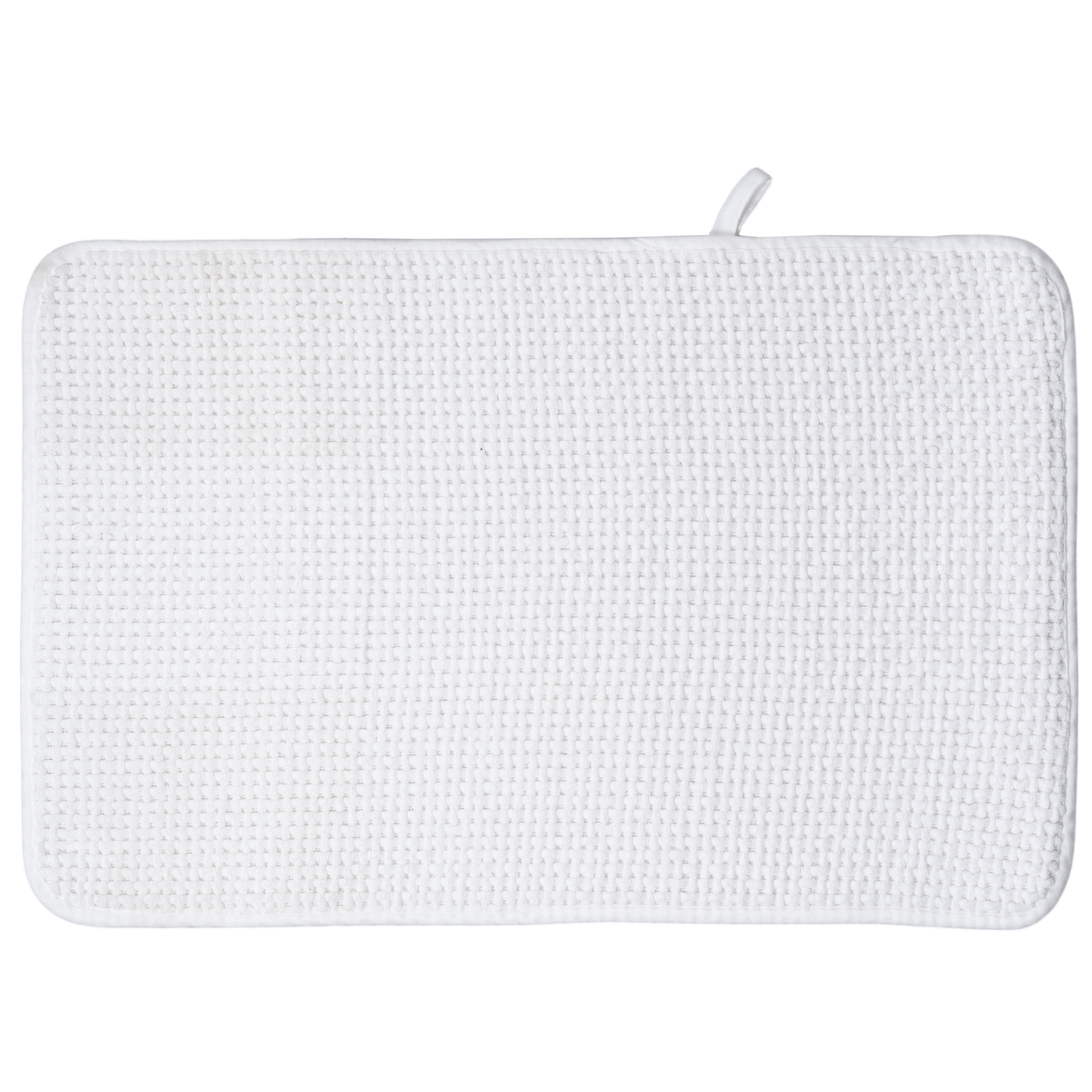 Изображение товара Коврик для ванной Swensa Slot 50x80 см белый противоскользящий