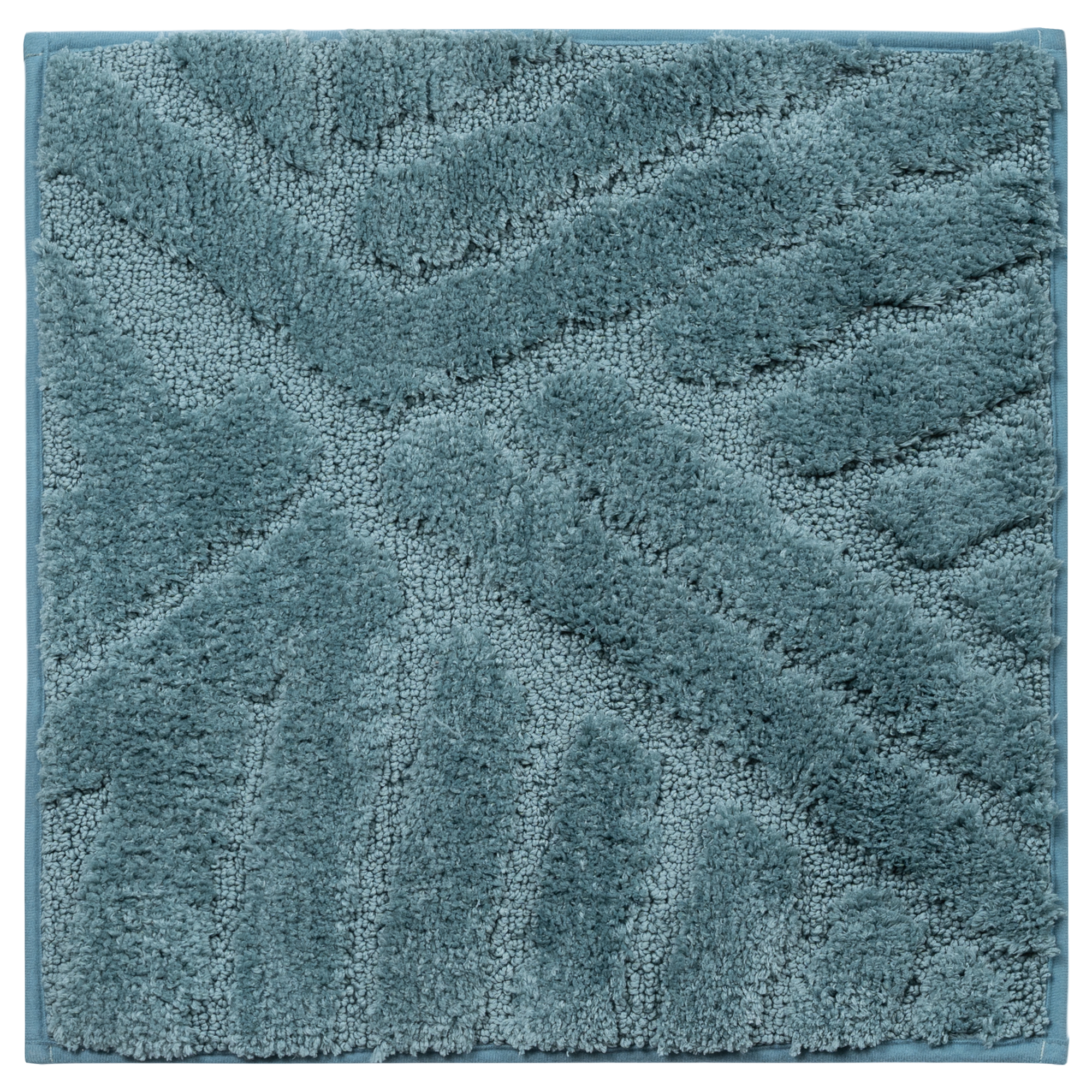 Изображение товара Коврик для туалета Swensa Noor 50x50 см бирюзовый противоскользящий из микрофибры