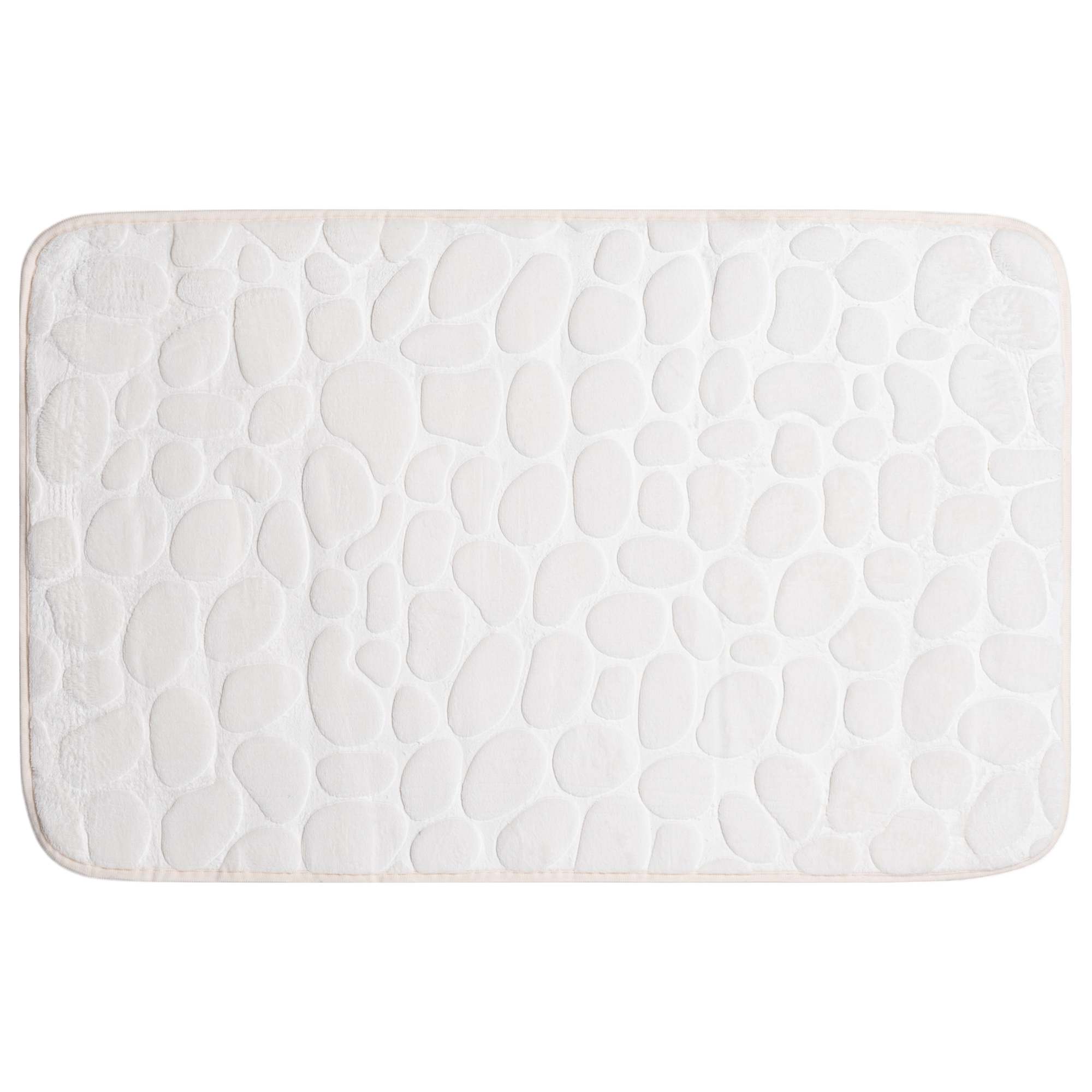 Изображение товара Коврик для ванной Vidage Каменка 50x80 см белый нескользящий практичный стильный