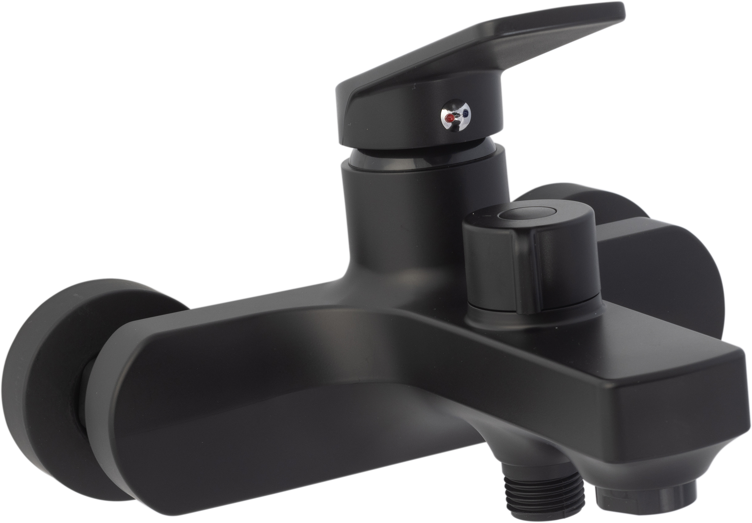 Изображение товара Смеситель для ванны Aqua-Rivus Учар AR-2021n-b однорычажный черный матовый