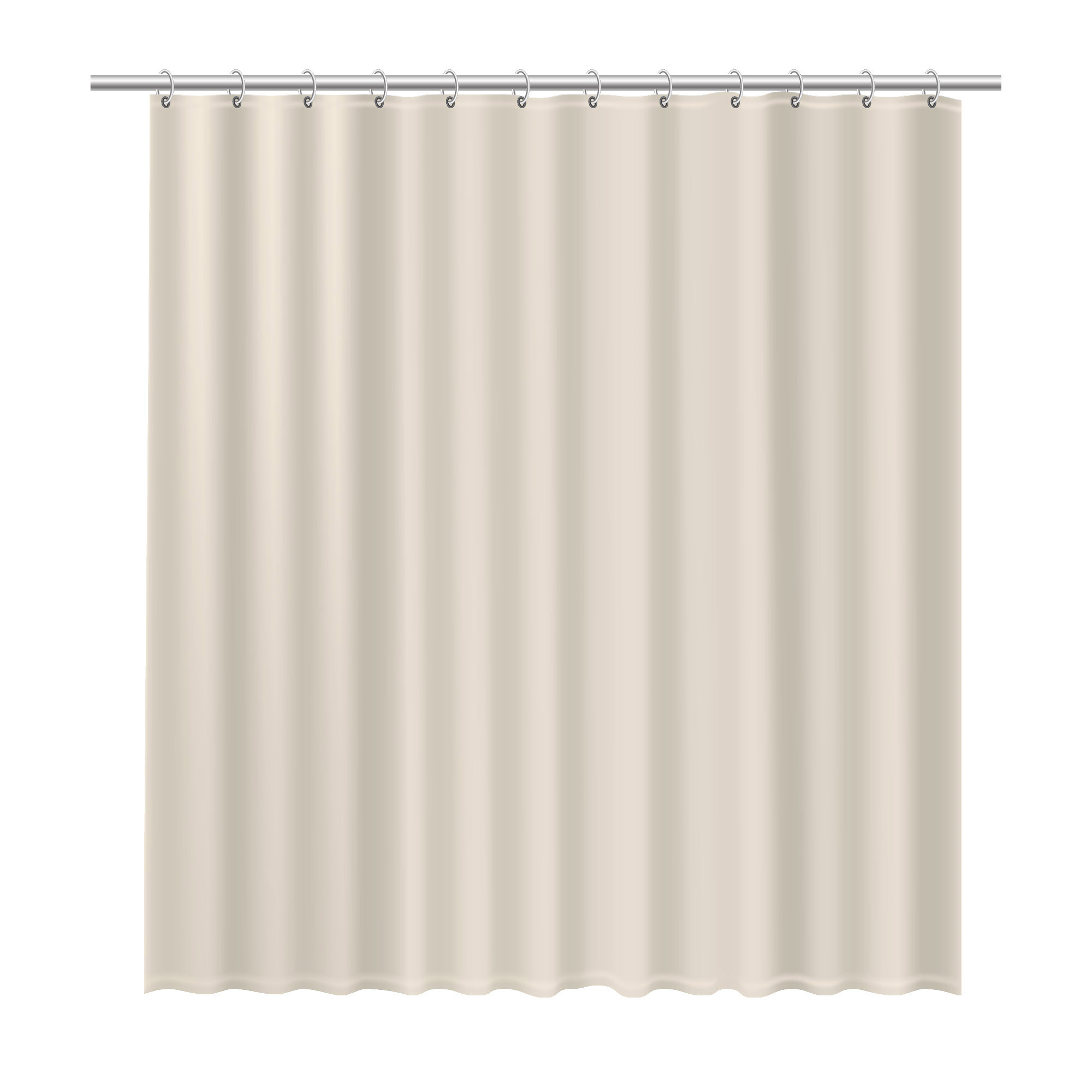 Изображение товара Штора для ванной Fixsen Basic 180x200 см цвет бежевый