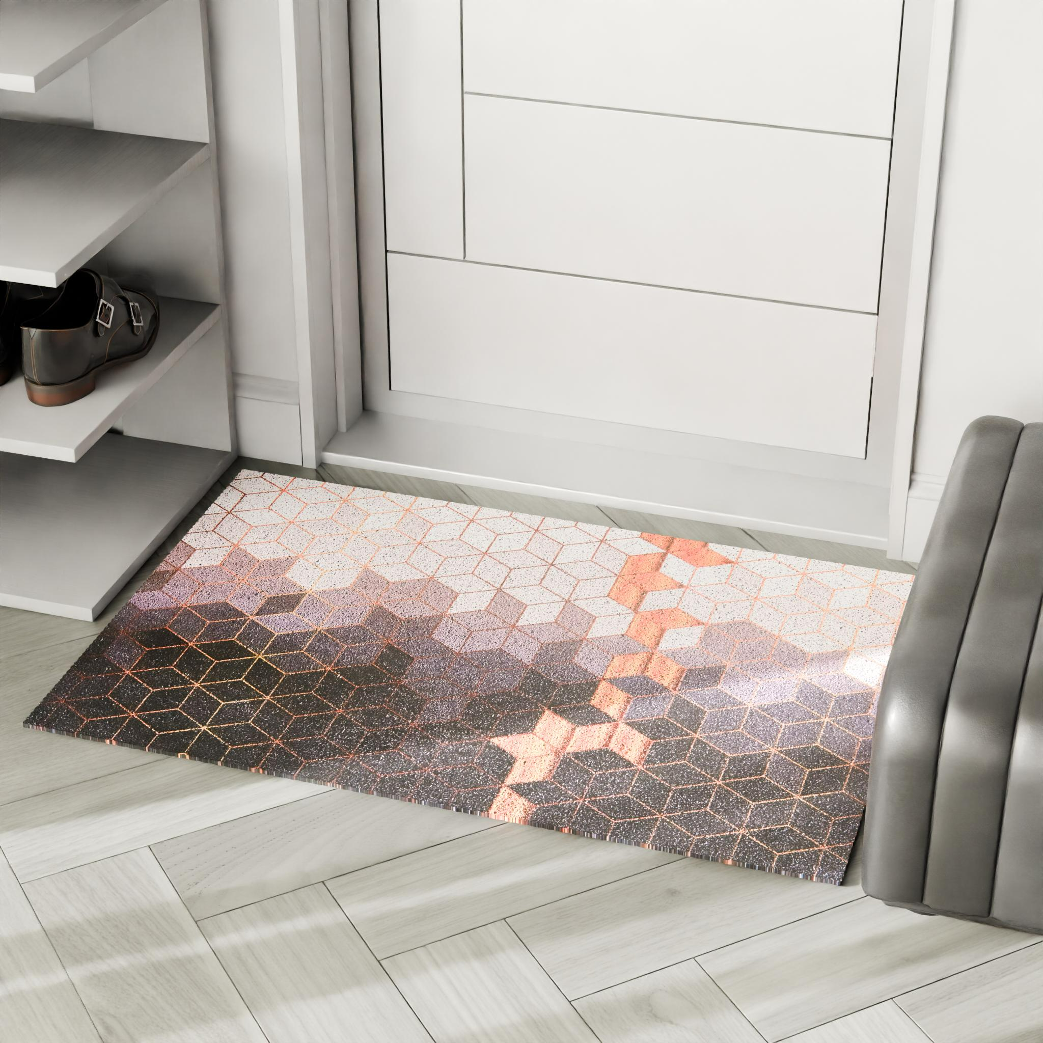 Изображение товара Коврик вырезной из ПВХ с графикой 60x90 см для прихожей и входных групп