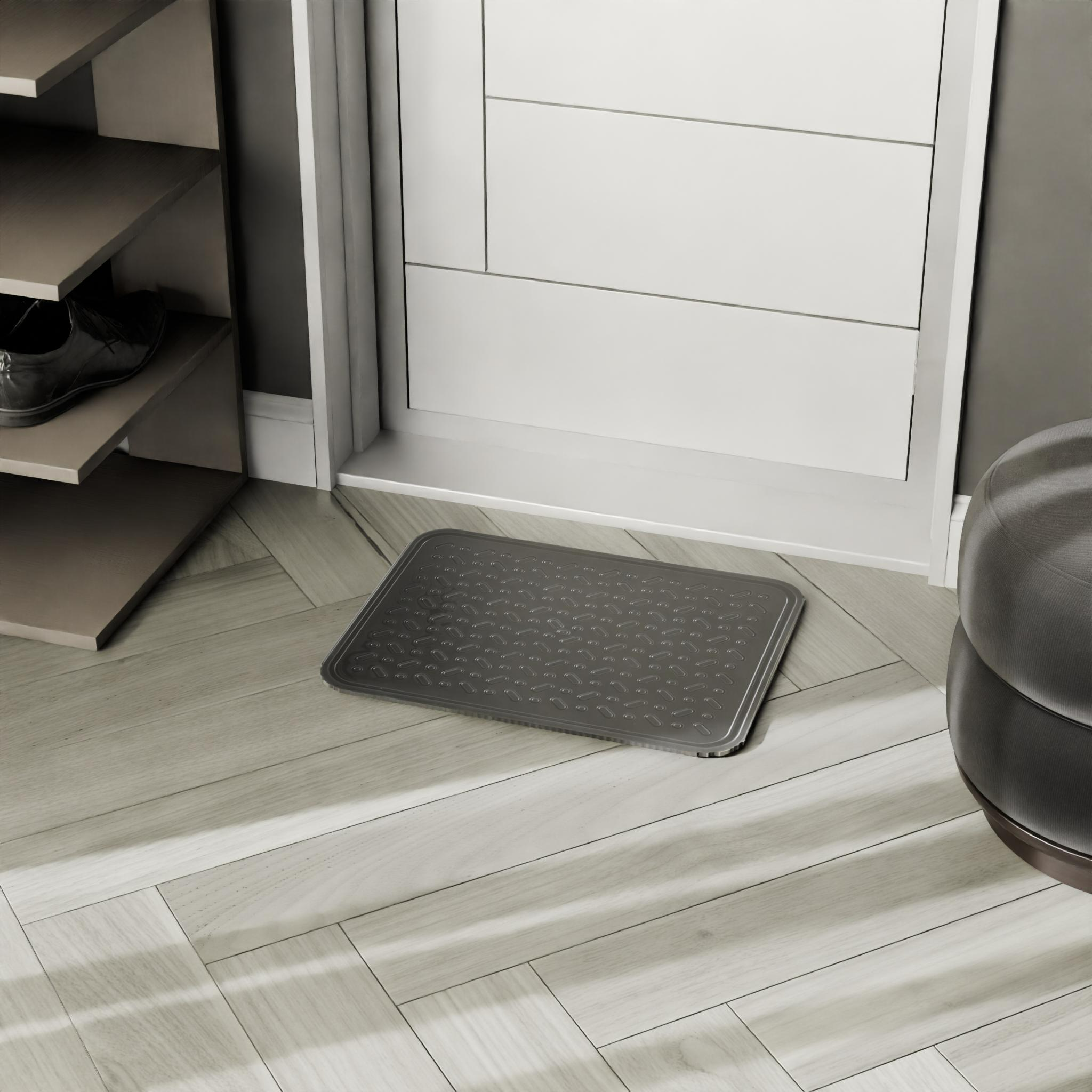 Изображение товара Лоток для обуви из полипропилена 48x37 см черный для дома и улицы