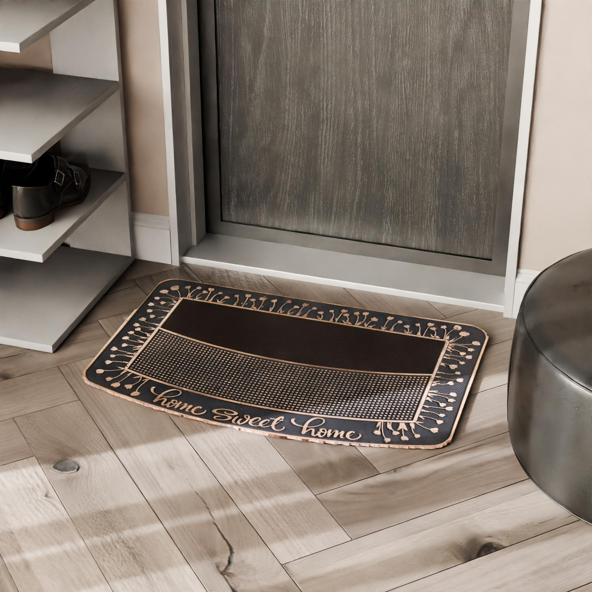 Изображение товара Коврик грязезащитный полиэстер/резина Inspire Viking 50x75 см цвет коричневый