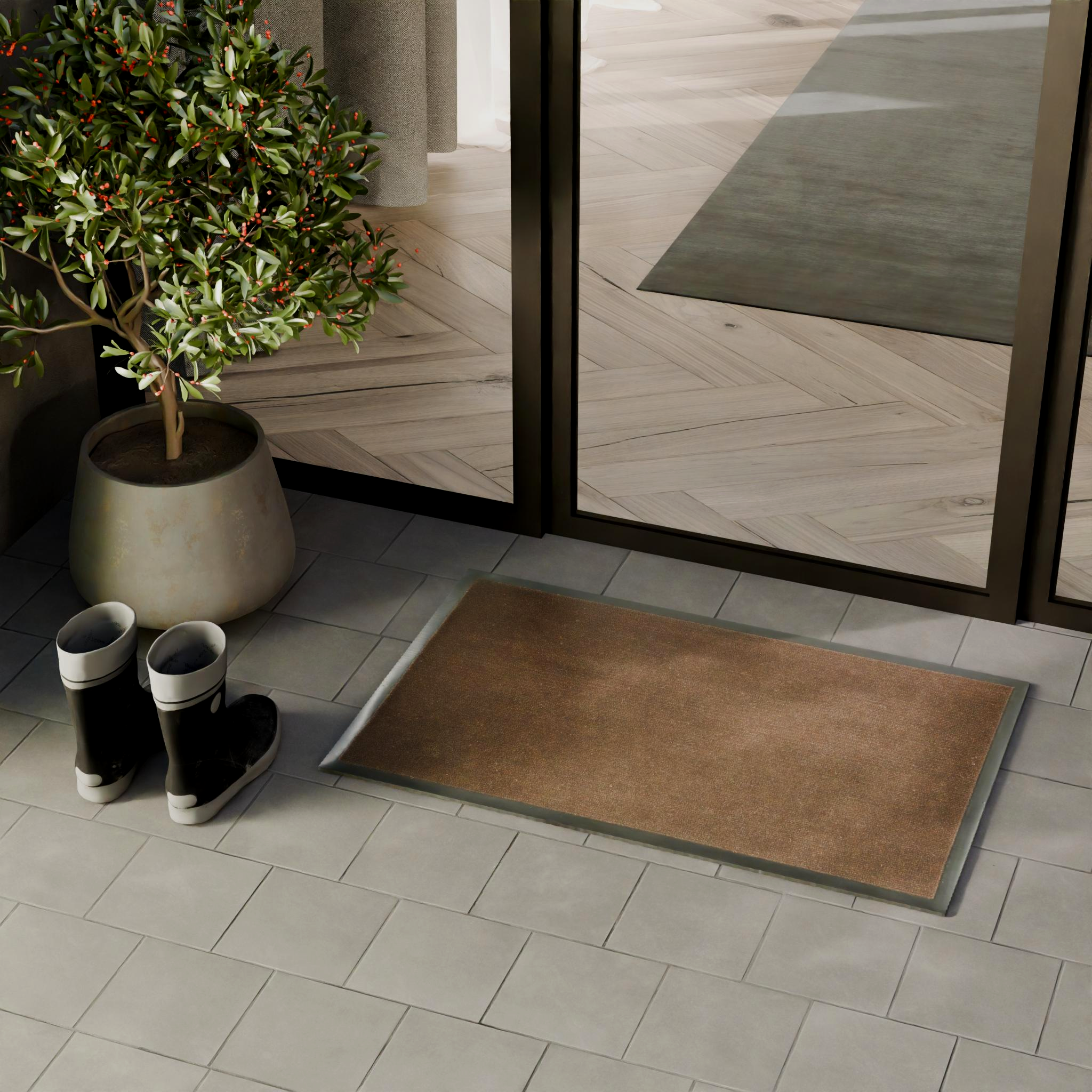 Изображение товара Коврик придверный Экспо 50x80 см - грязезащитный для дома и улицы