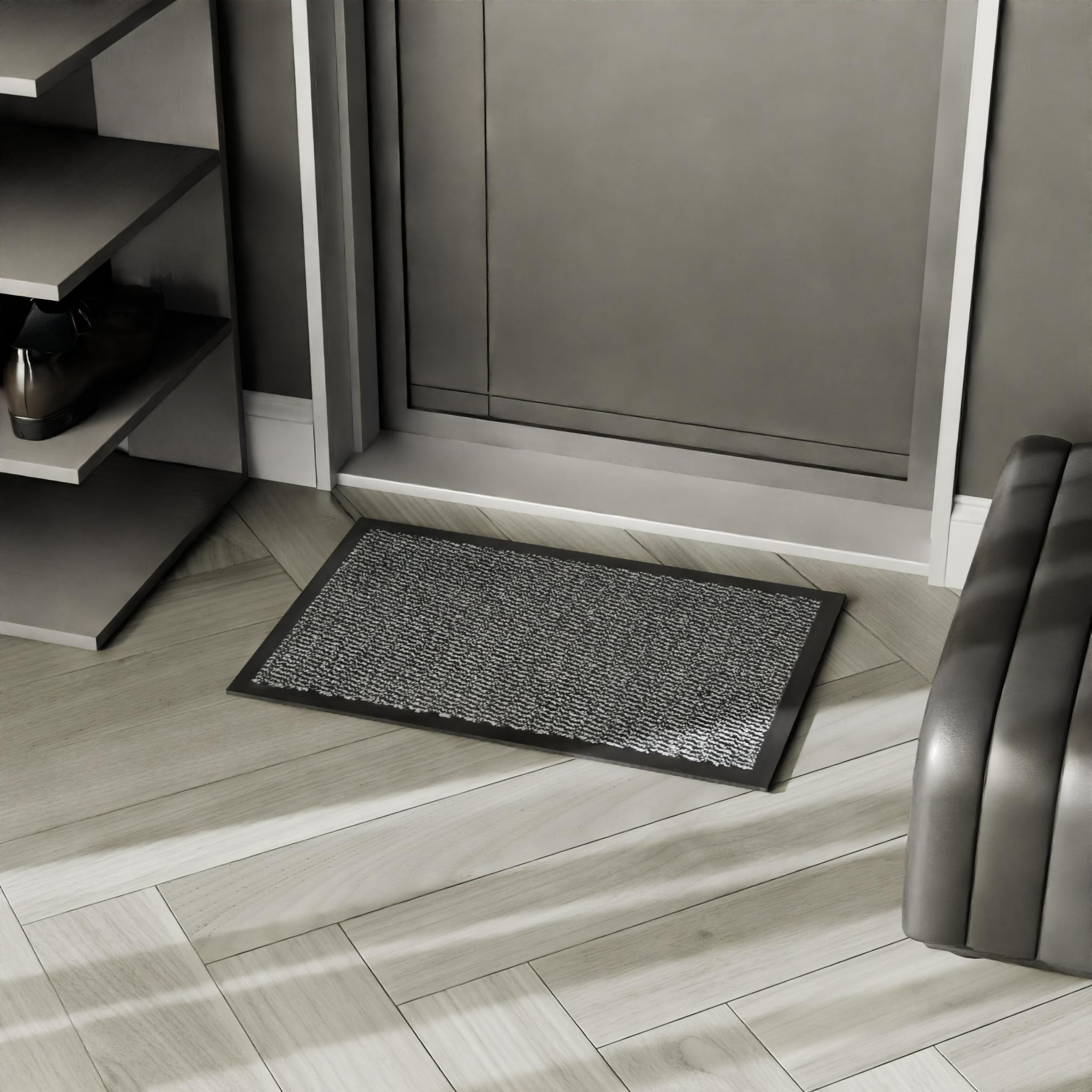 Изображение товара Коврик Step полипропилен 40x60 см серый грязезащитный для входа