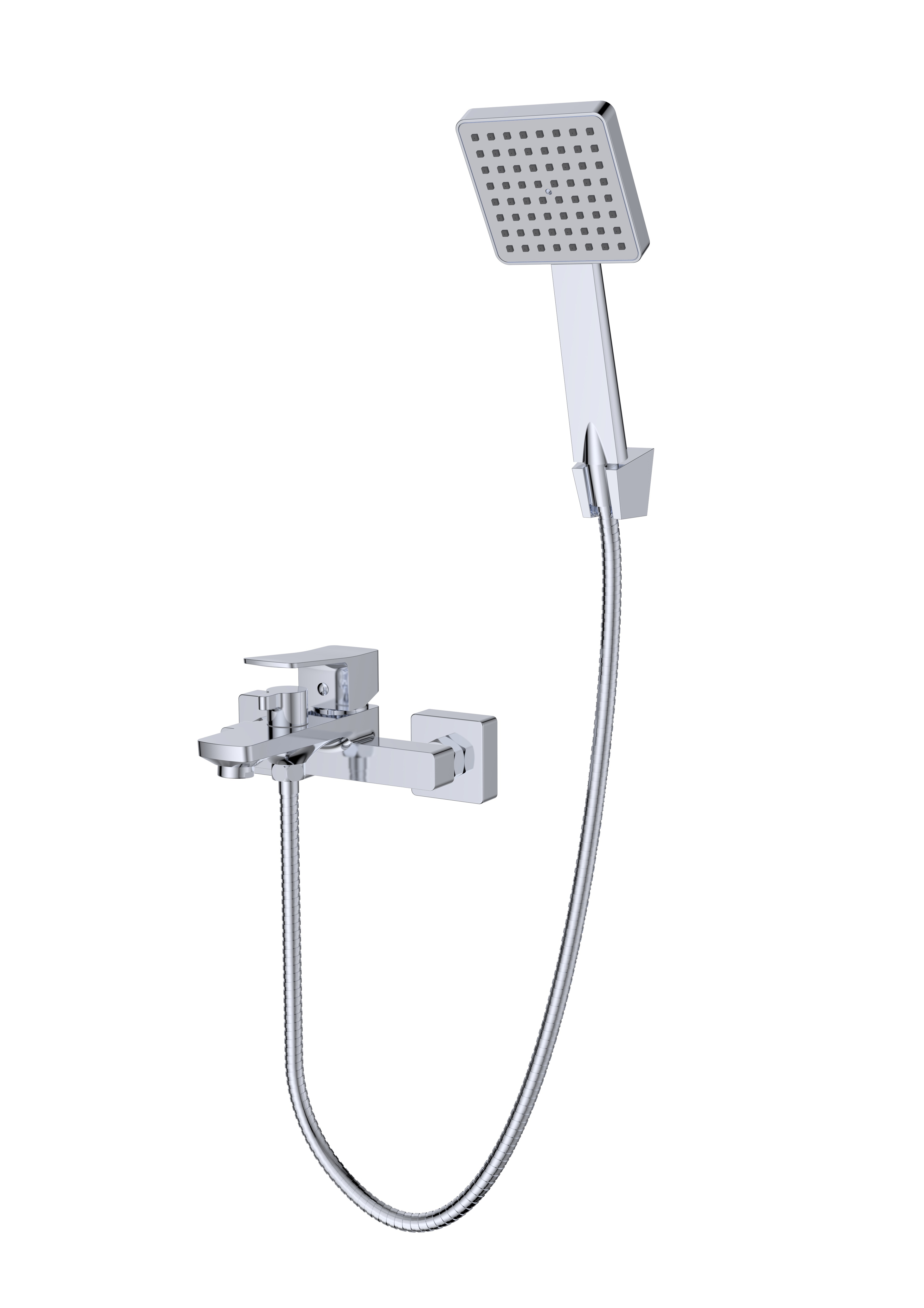 Изображение товара Смеситель для ванны Iddis BRESB00i02 однорычажный с лейкой и шлангом хром