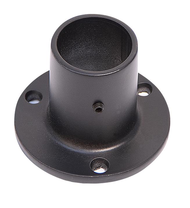 Изображение товара Держатель трубы высокий ⌀25 без фиксатора черный