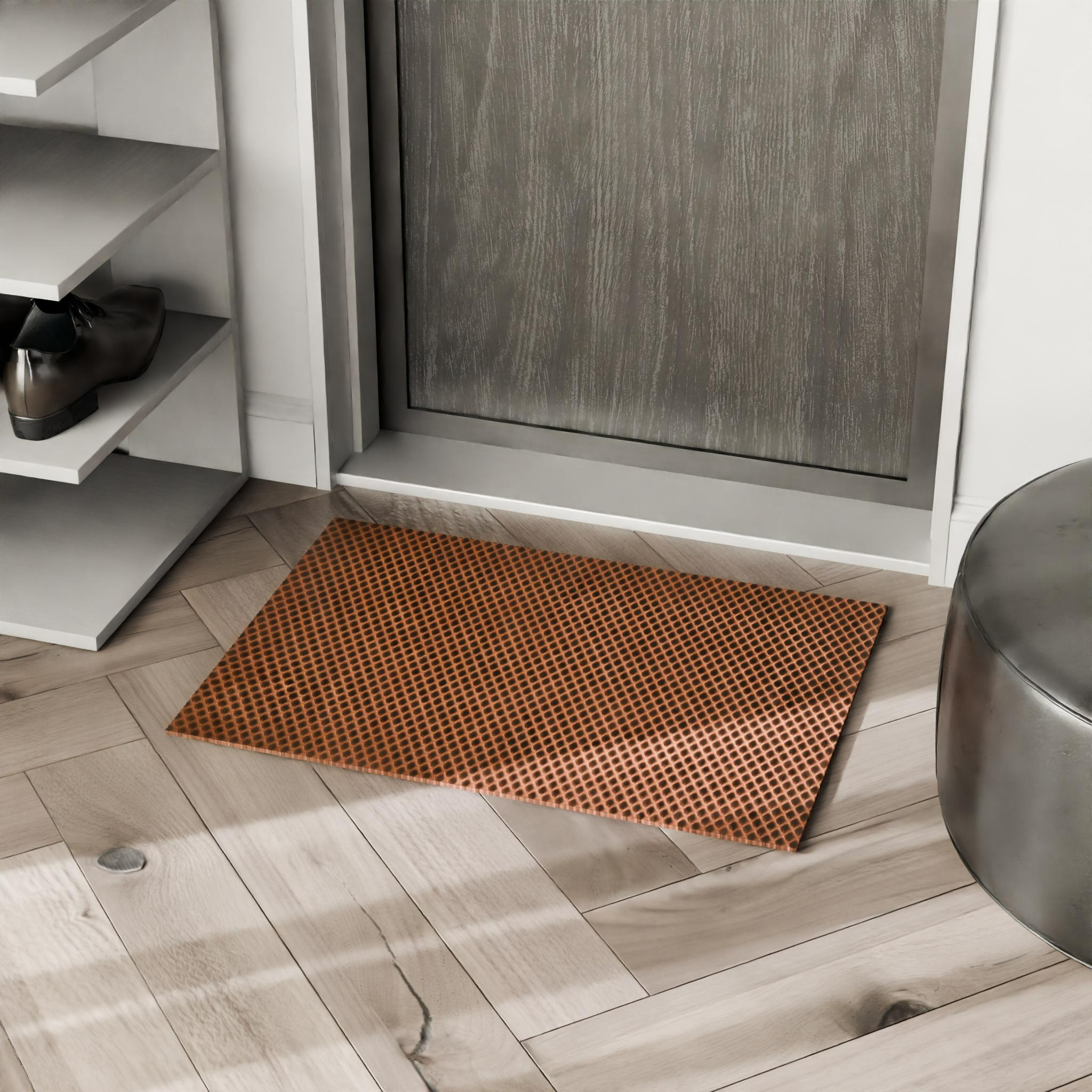 Изображение товара Коврик из ЭВА 68x120 см с ромбами коричневый грязезащитный