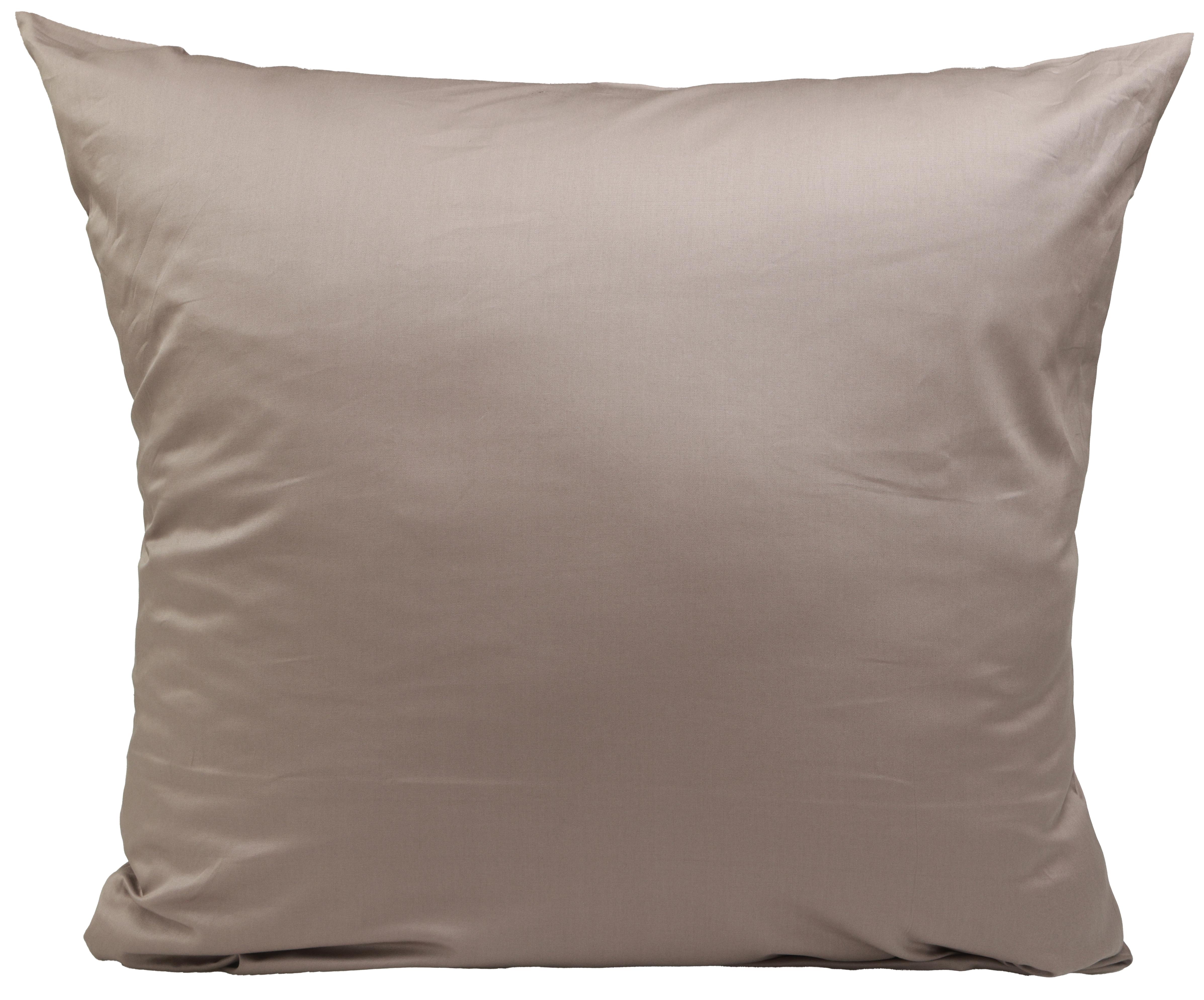 Изображение товара Наволочка Inspire 70x70 см сатин коричневая из 100 хлопка