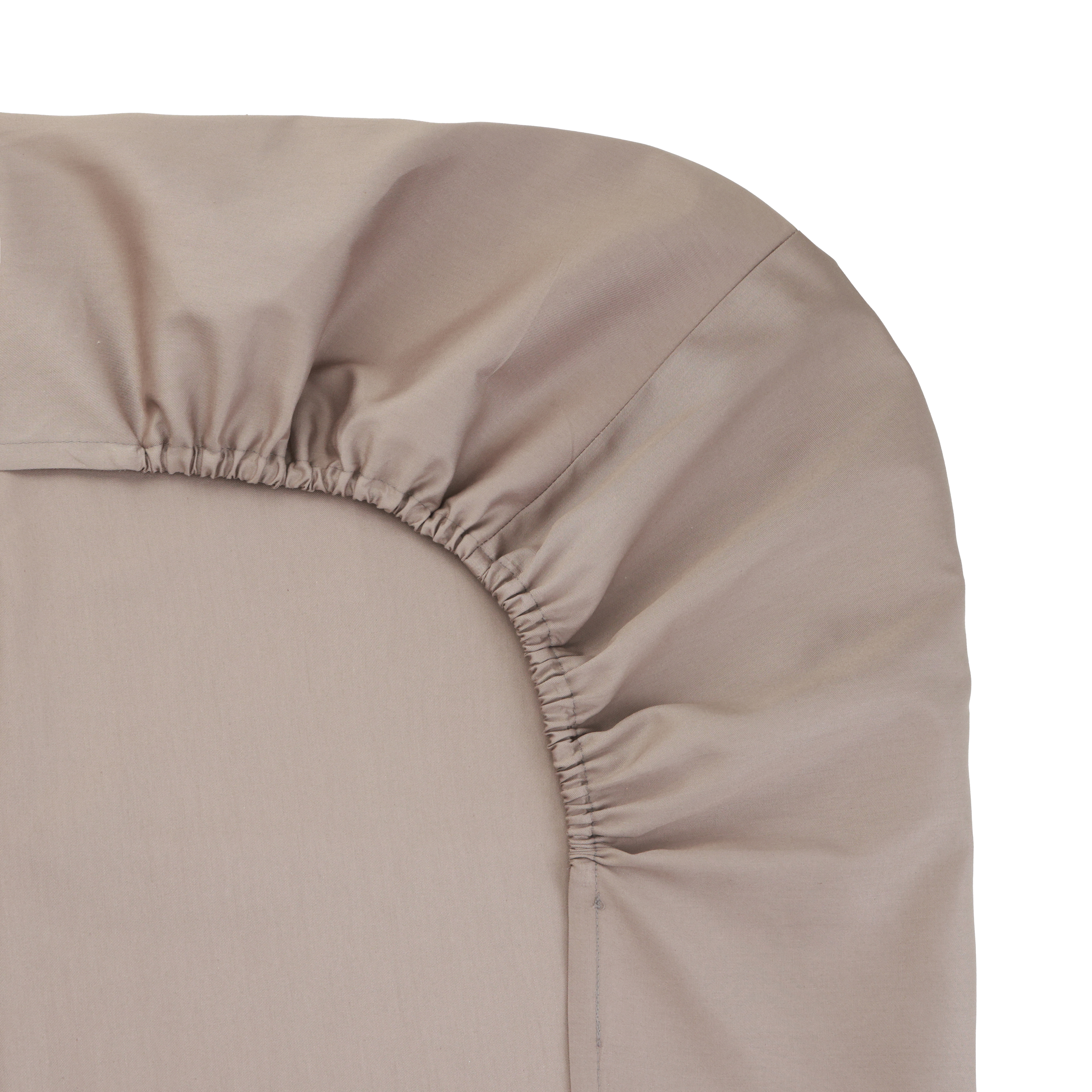 Изображение товара Простыня Inspire 180x200 см сатин коричневая для комфортного сна