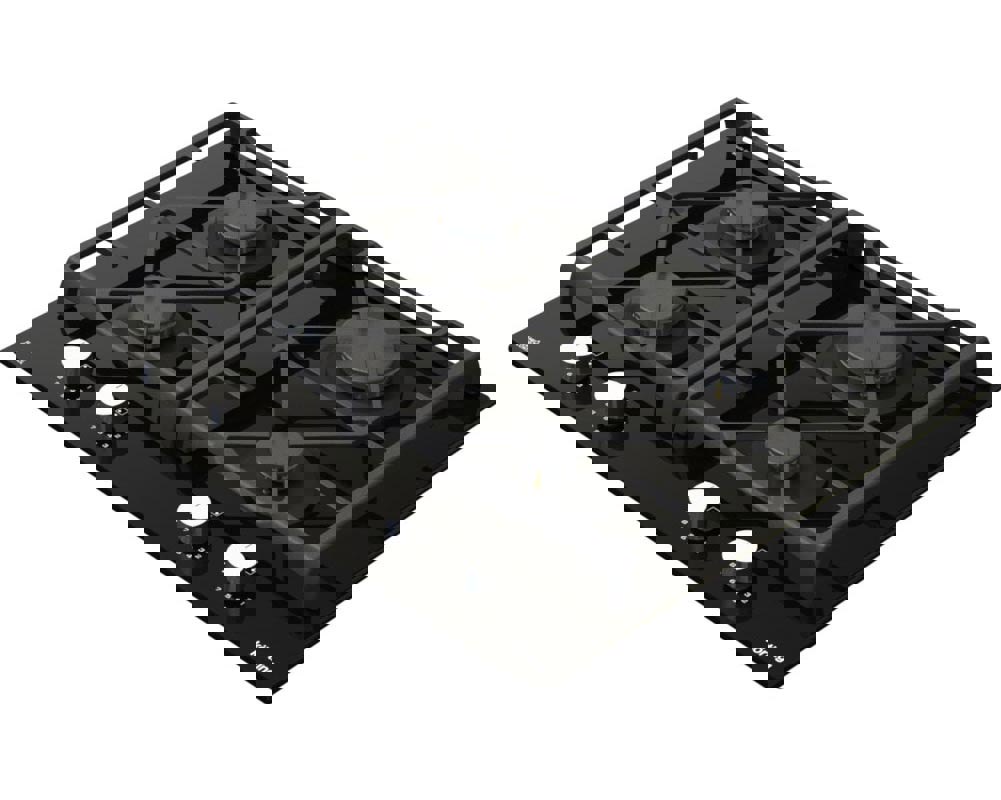 Изображение товара Газовая варочная панель Korting HGG 6985 CN FLC 60 см 4 конфорки черный