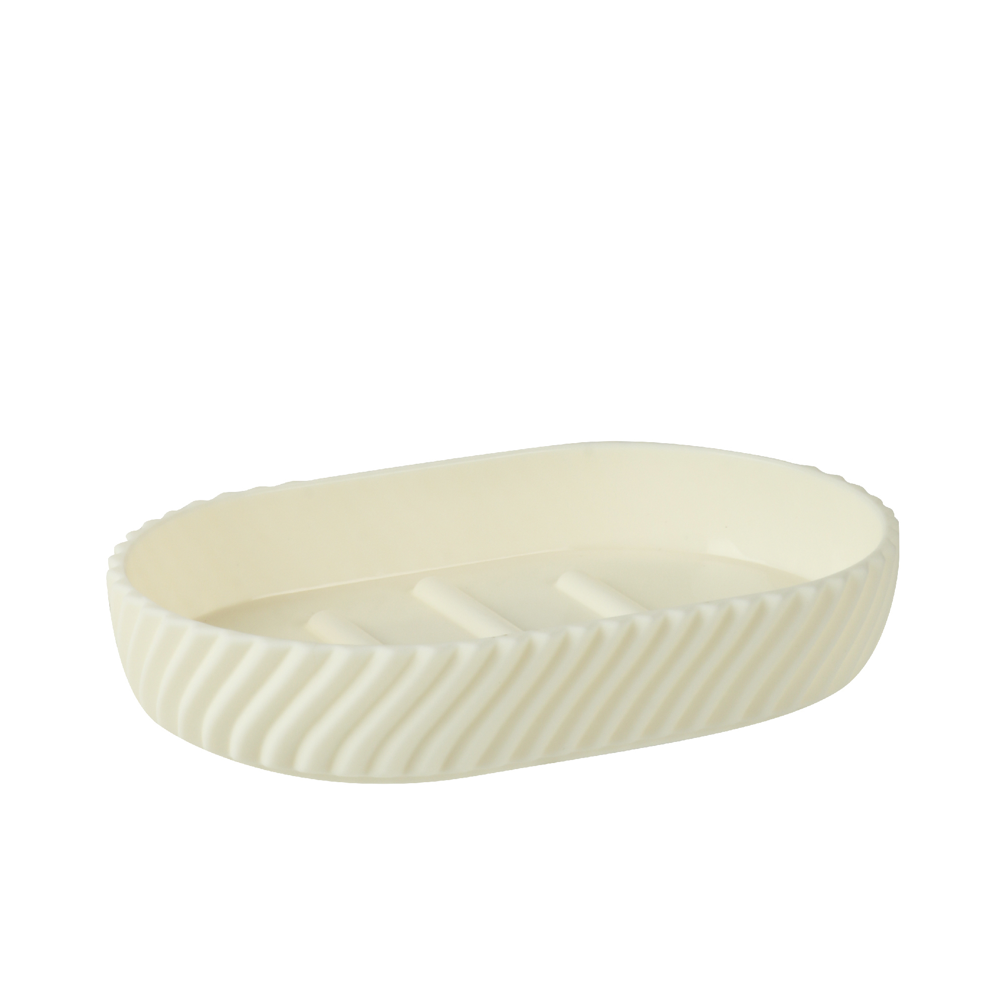 Изображение товара Мыльница Fixsen Tordi FX-442-4 пластиковая белая овальная с матовым покрытием