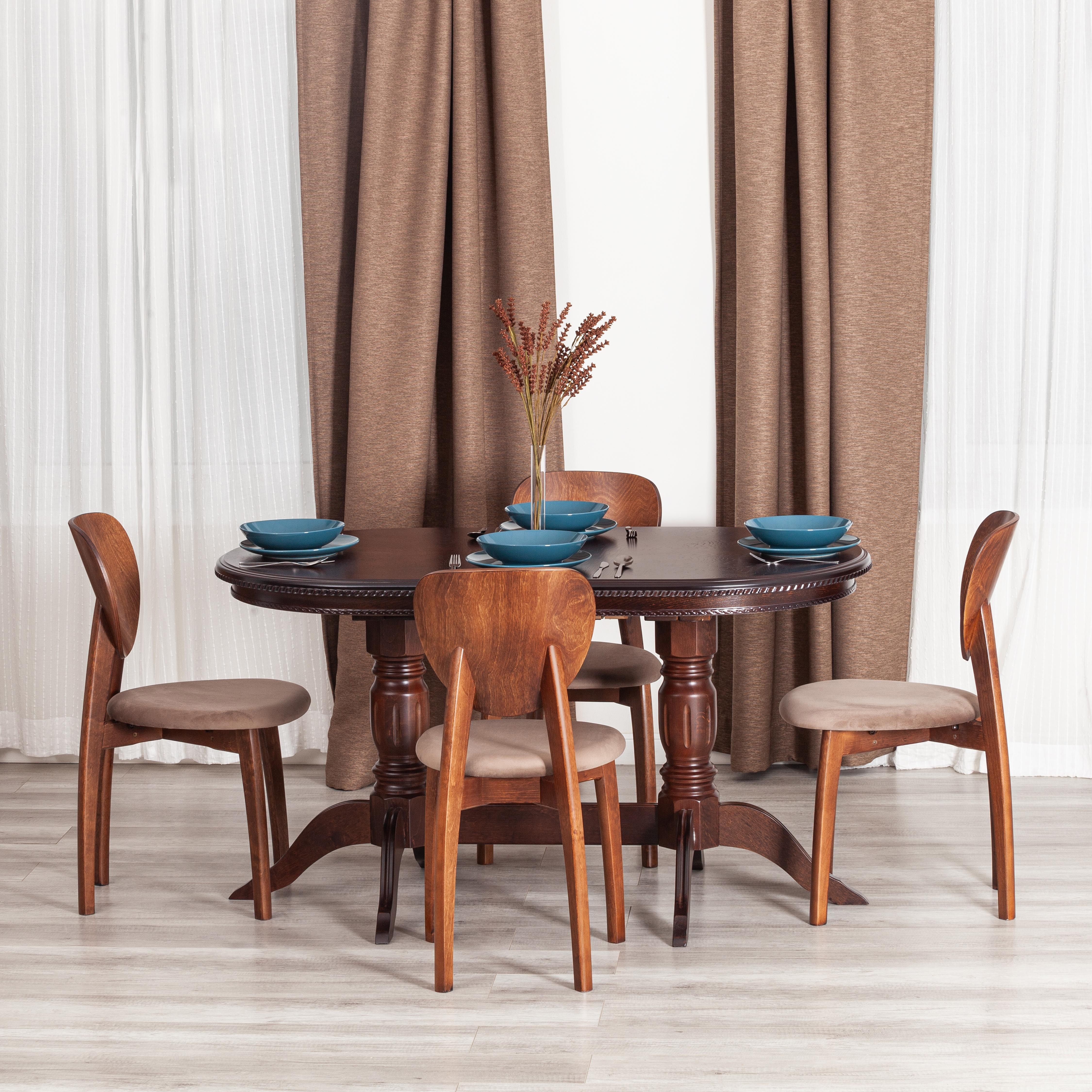 Изображение товара Кухонный стул Tetchair Diamante 24690 42x85x42 см ткань цвет коричневый