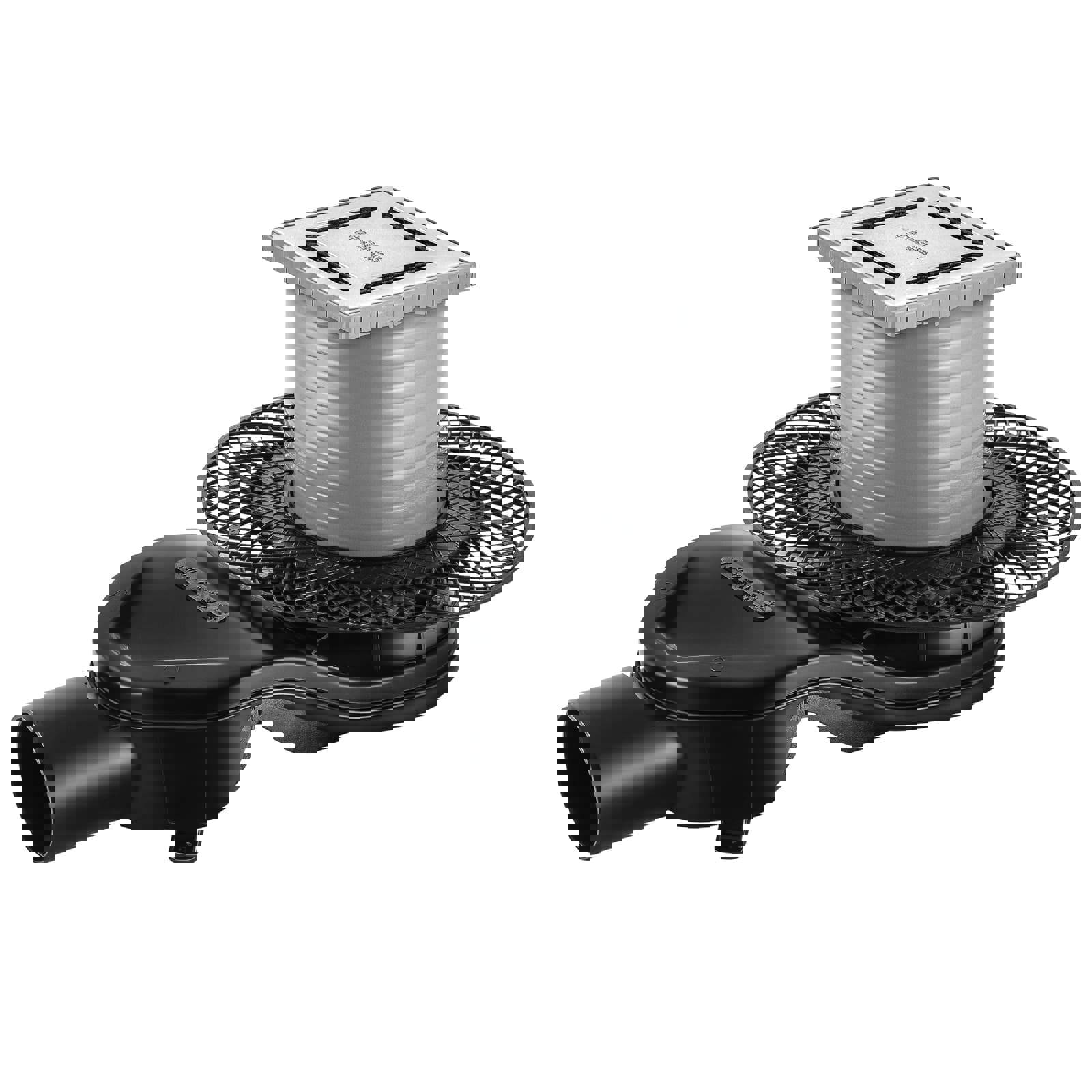 Изображение товара Трап Berges водосток Platz Norma 100x100 S-сифон D50 H60 боковой wdtn хром глянец