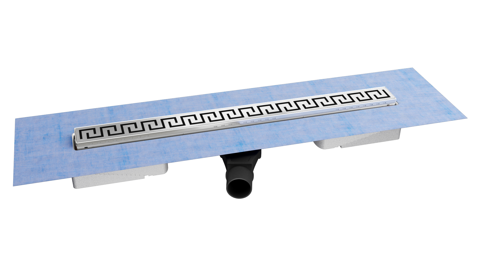 Изображение товара Желоб Berges В1 Antik 500 хром глянец водосток из нержавеющей стали Германия