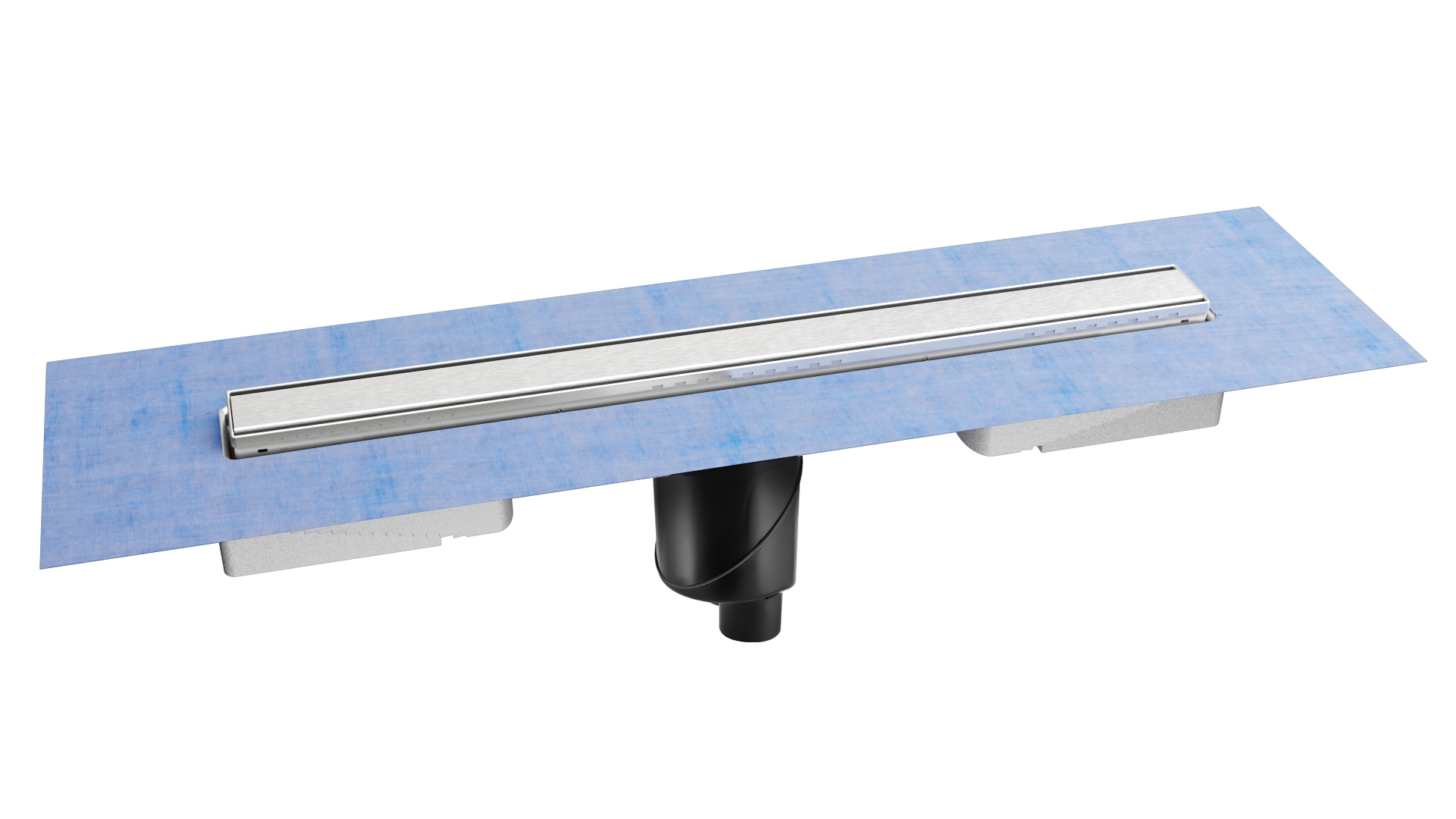 Изображение товара Желоб Berges В1 Keramik 700 хром глянец S-сифон D50/105 H50 вертикальный