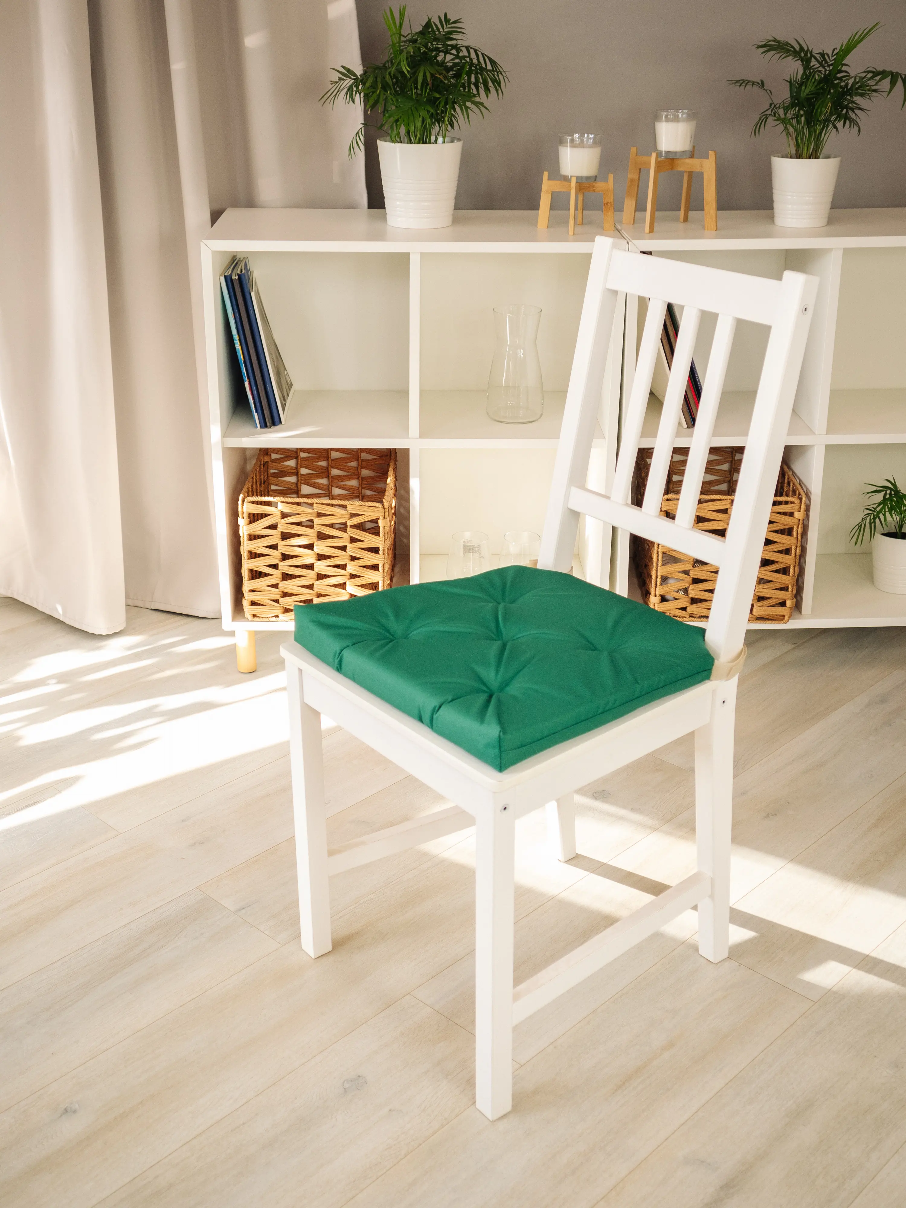 Подушка для стула Linen Way 40/35x40 см цвет зеленый - 3