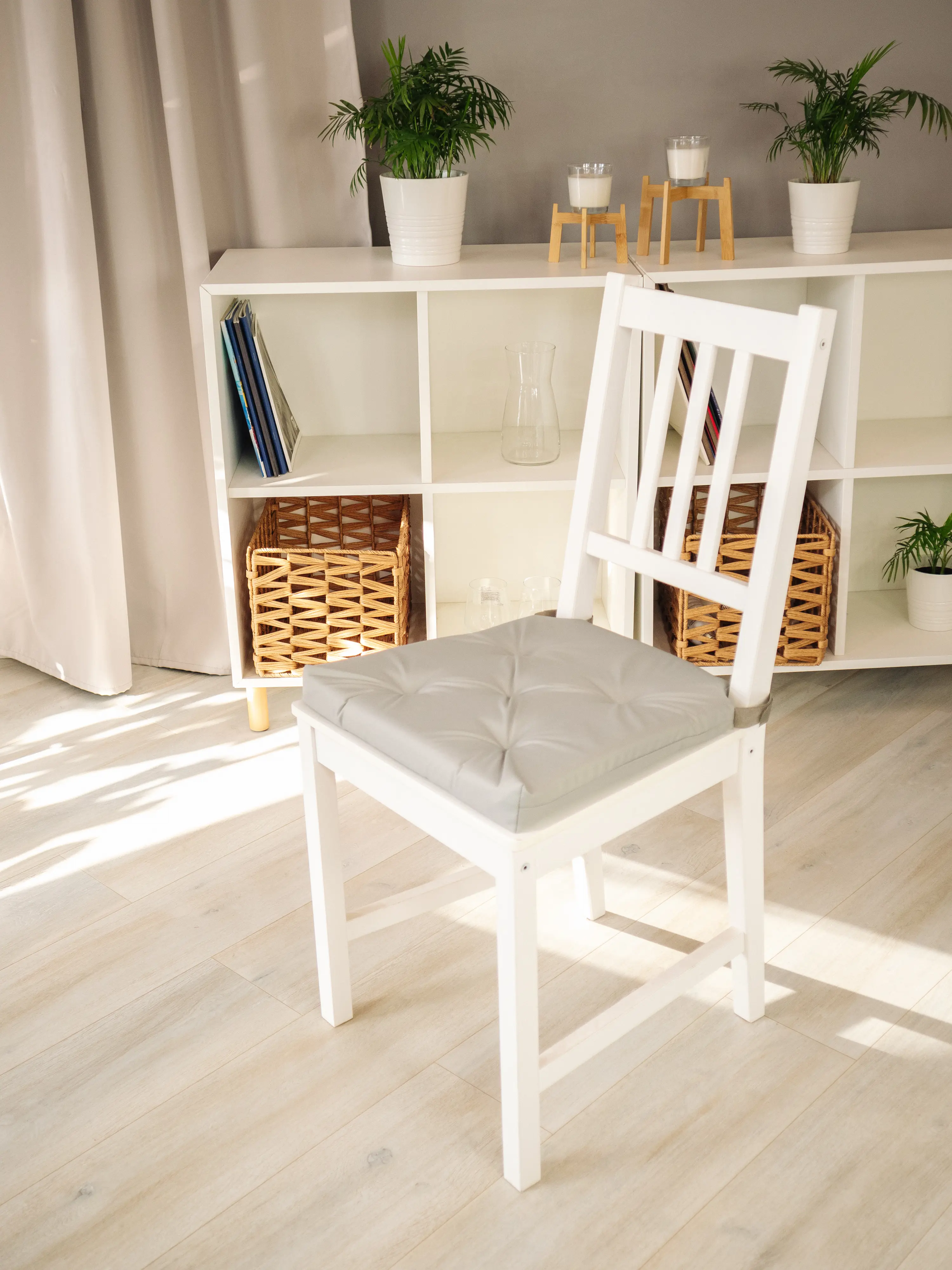 Подушка для стула Linen Way 40/35x40 см цвет светло-серый - 3