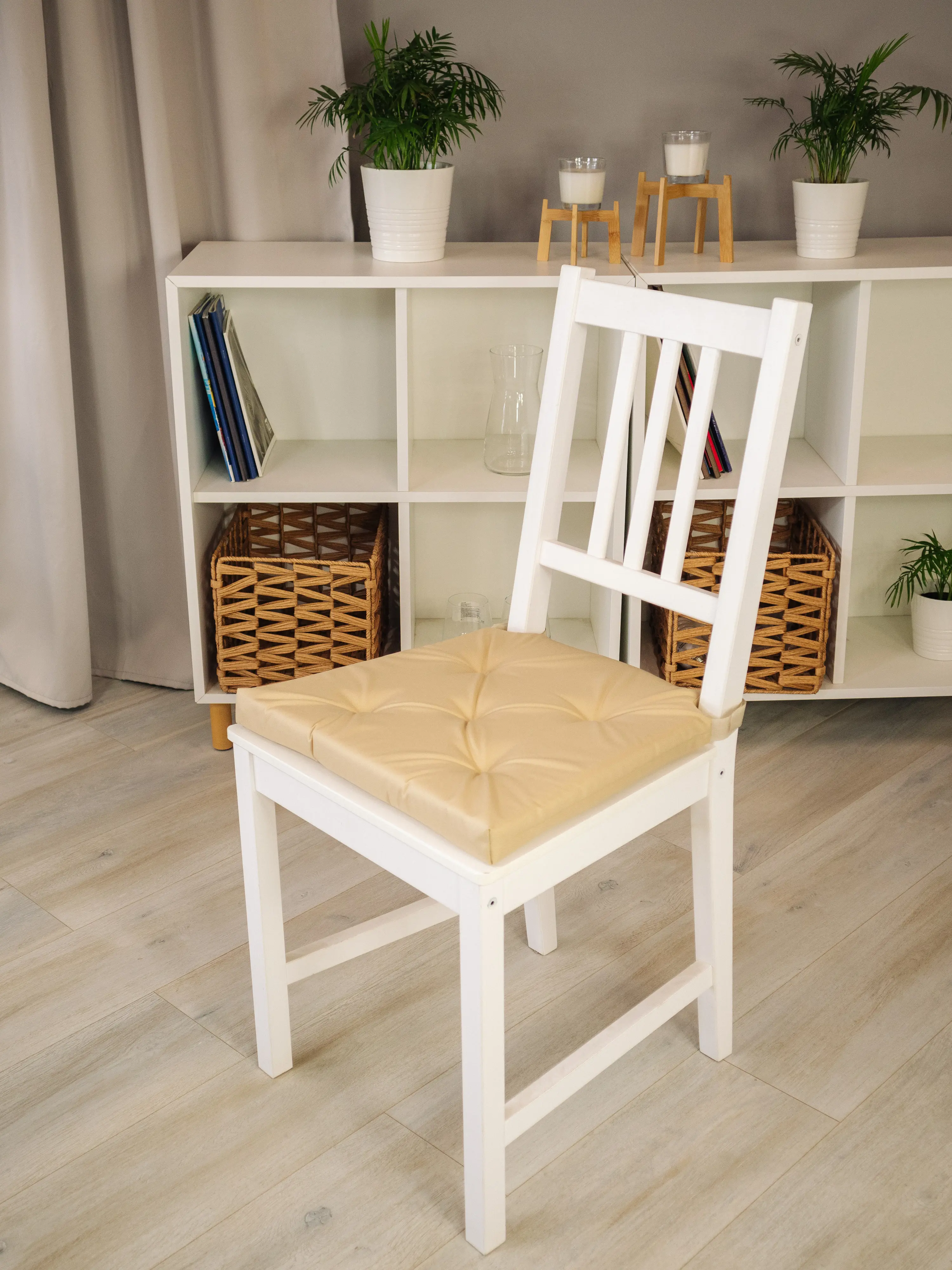 Подушка для стула Linen Way 40/35x40 см цвет бежевый - 3